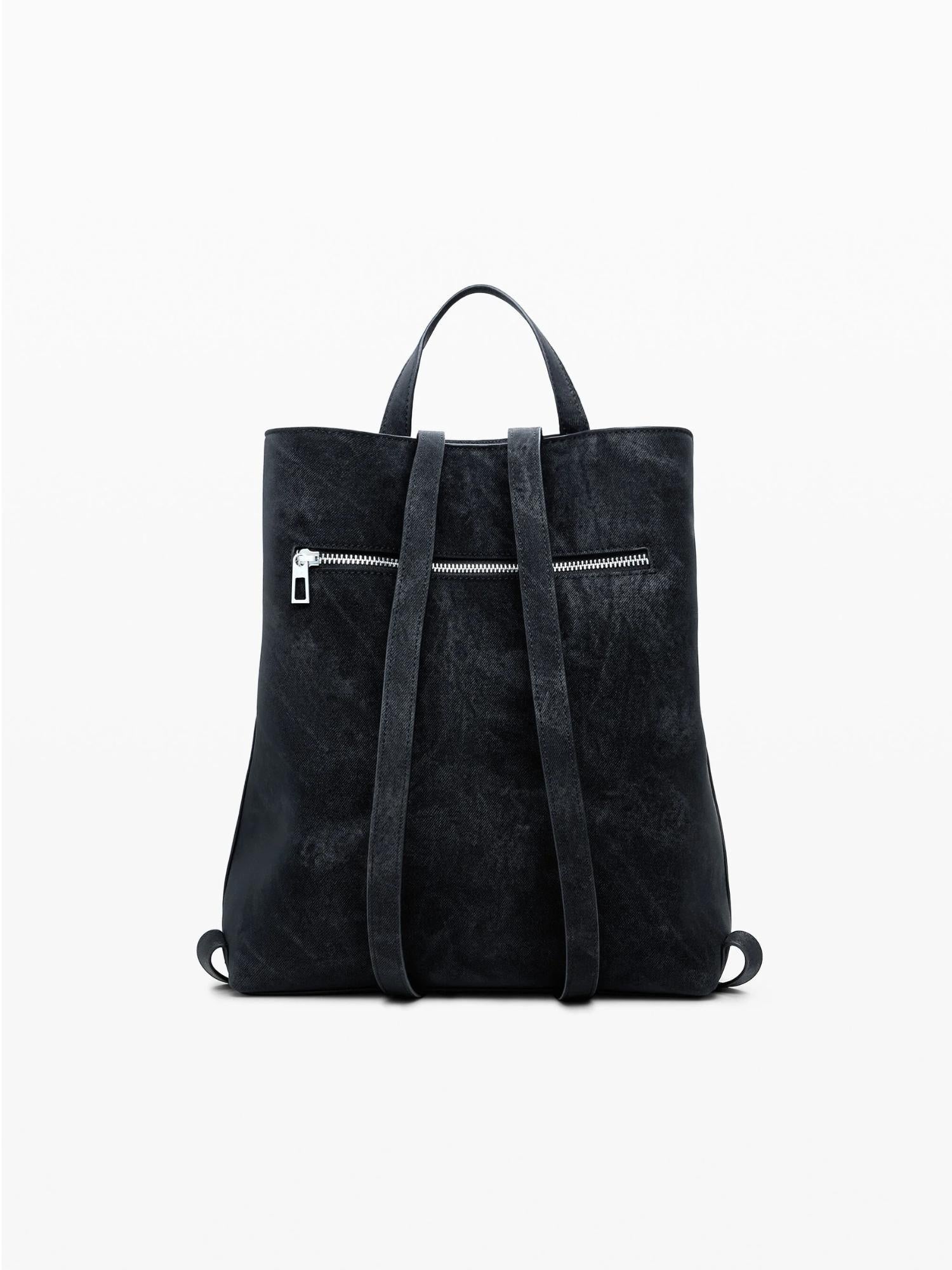 DESIGUAL Desigual Zaino piccolo con fiori effetto 3D Donna Nero Zaino