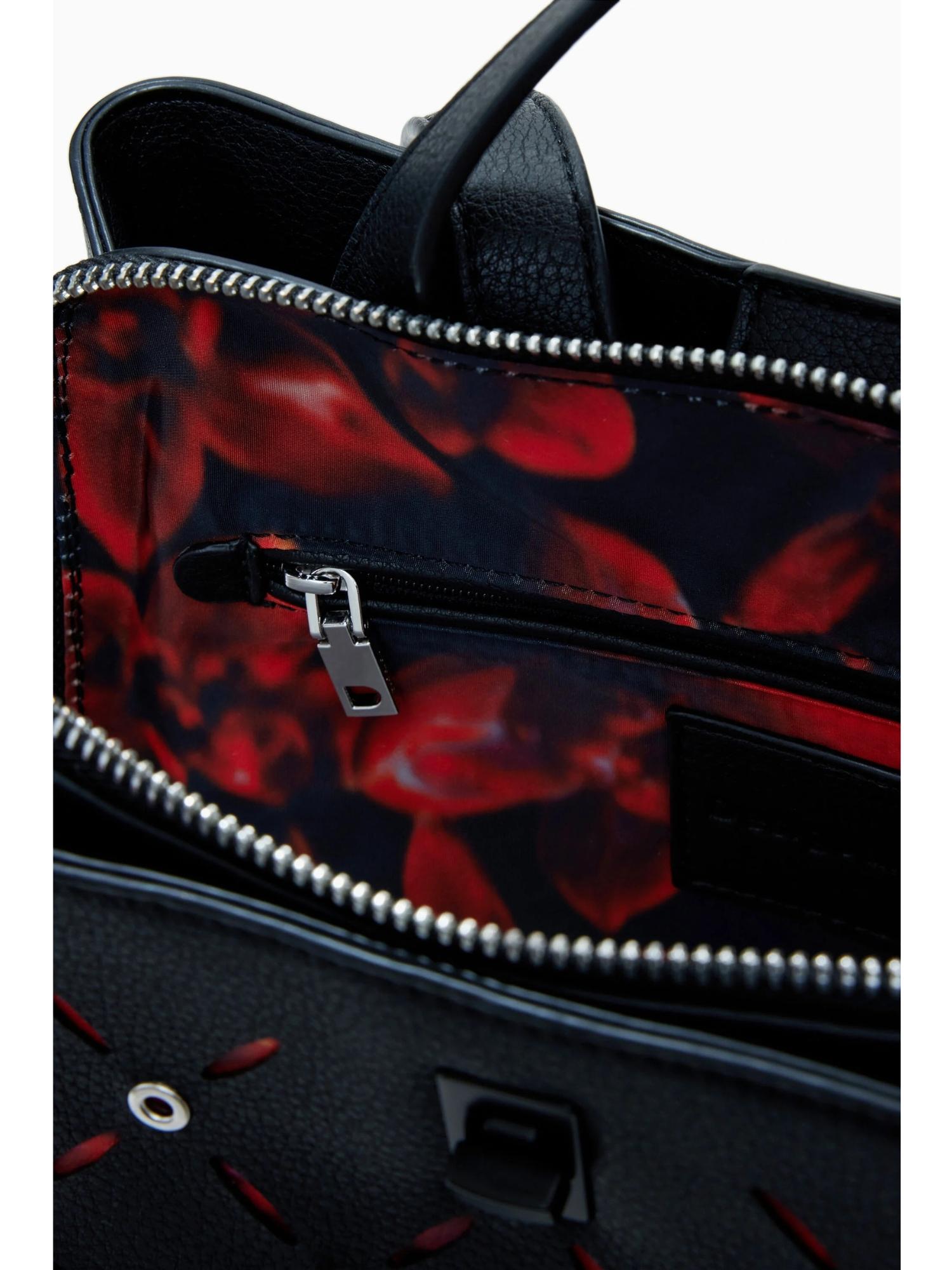 DESIGUAL Desigual Zaino traforato con borchie piccolo Donna Nero Zaino