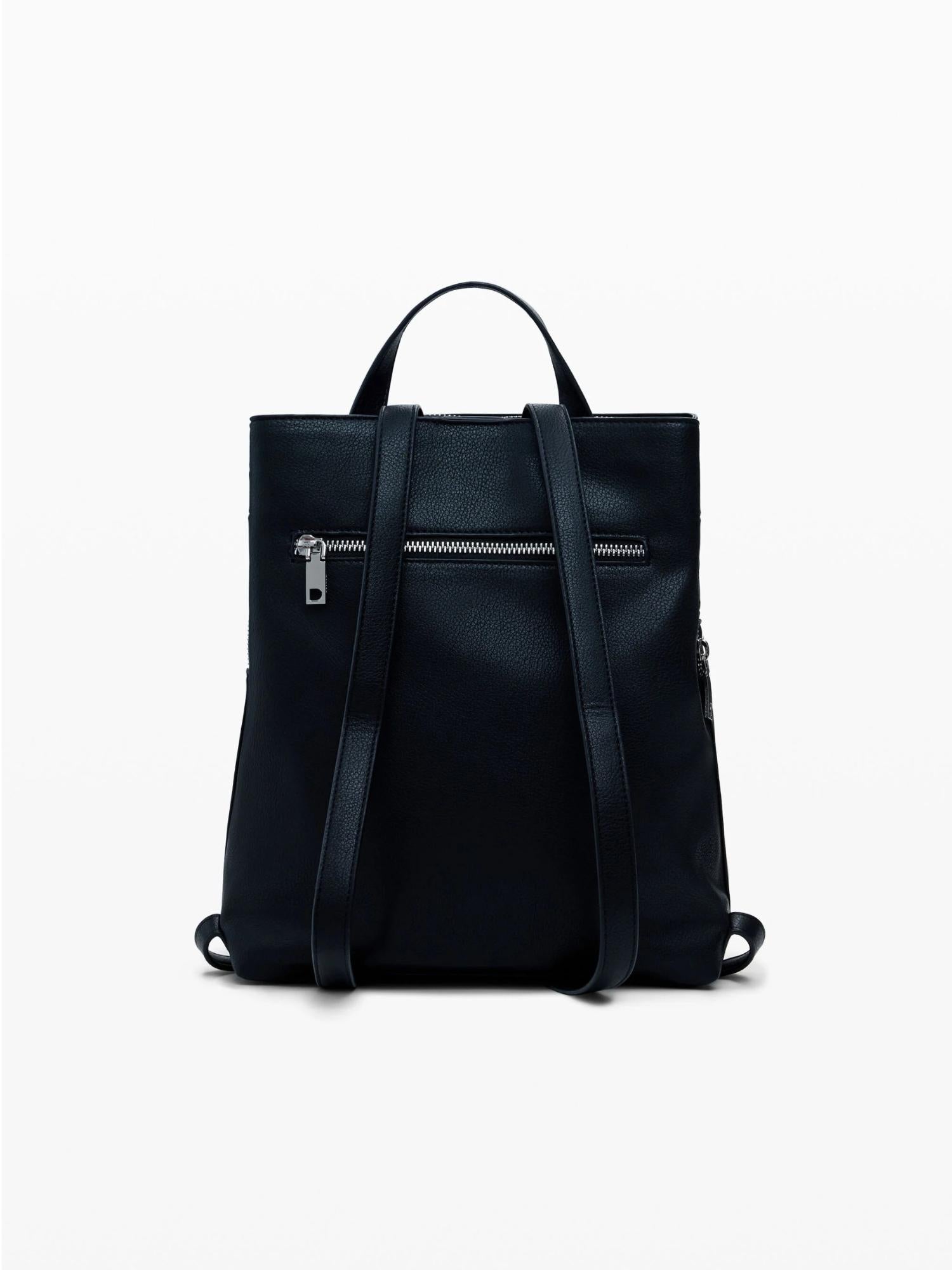 DESIGUAL Desigual Zaino traforato con borchie piccolo Donna Nero Zaino