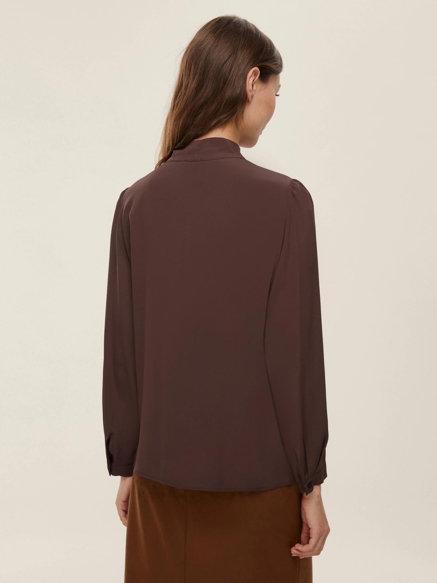 EMME MARELLA Emme Marella Camicia sfiancata in misto seta Alibi Donna Testa di moro Camicia