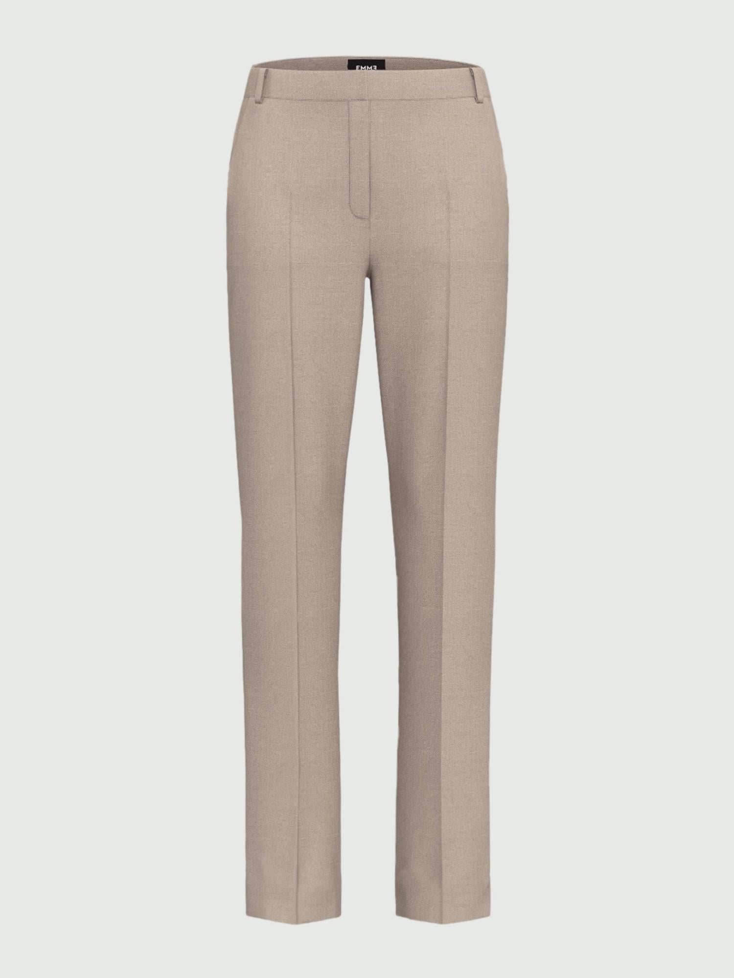 EMME MARELLA Emme Marella Pantalone slim fit in flanella Calcio Donna Sabbia Pantalone