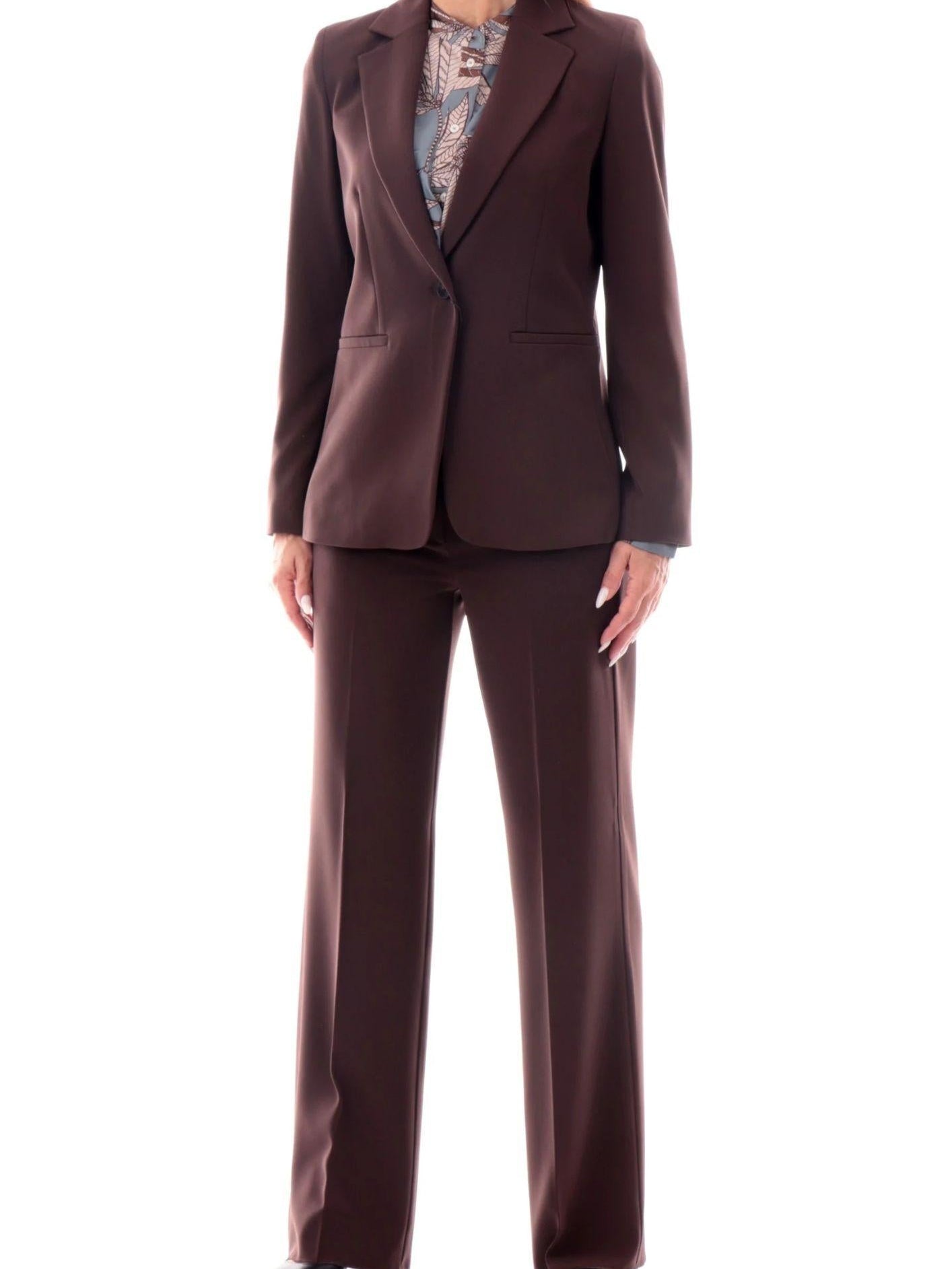 EMME MARELLA Emme Marella Tailleur Donna Zolla Marrone Testa di Moro Tailleur