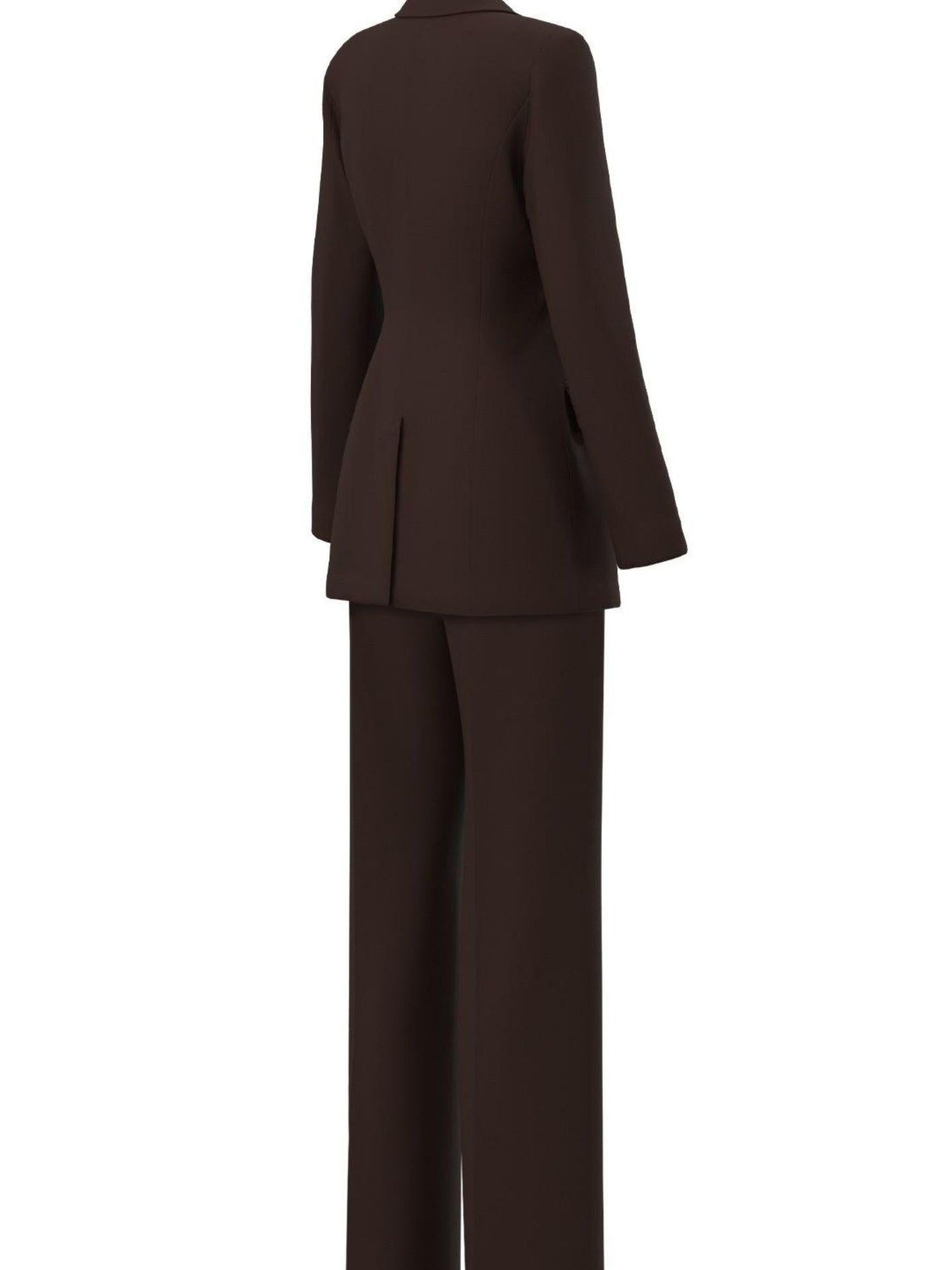 EMME MARELLA Emme Marella Tailleur Donna Zolla Marrone Testa di Moro Tailleur