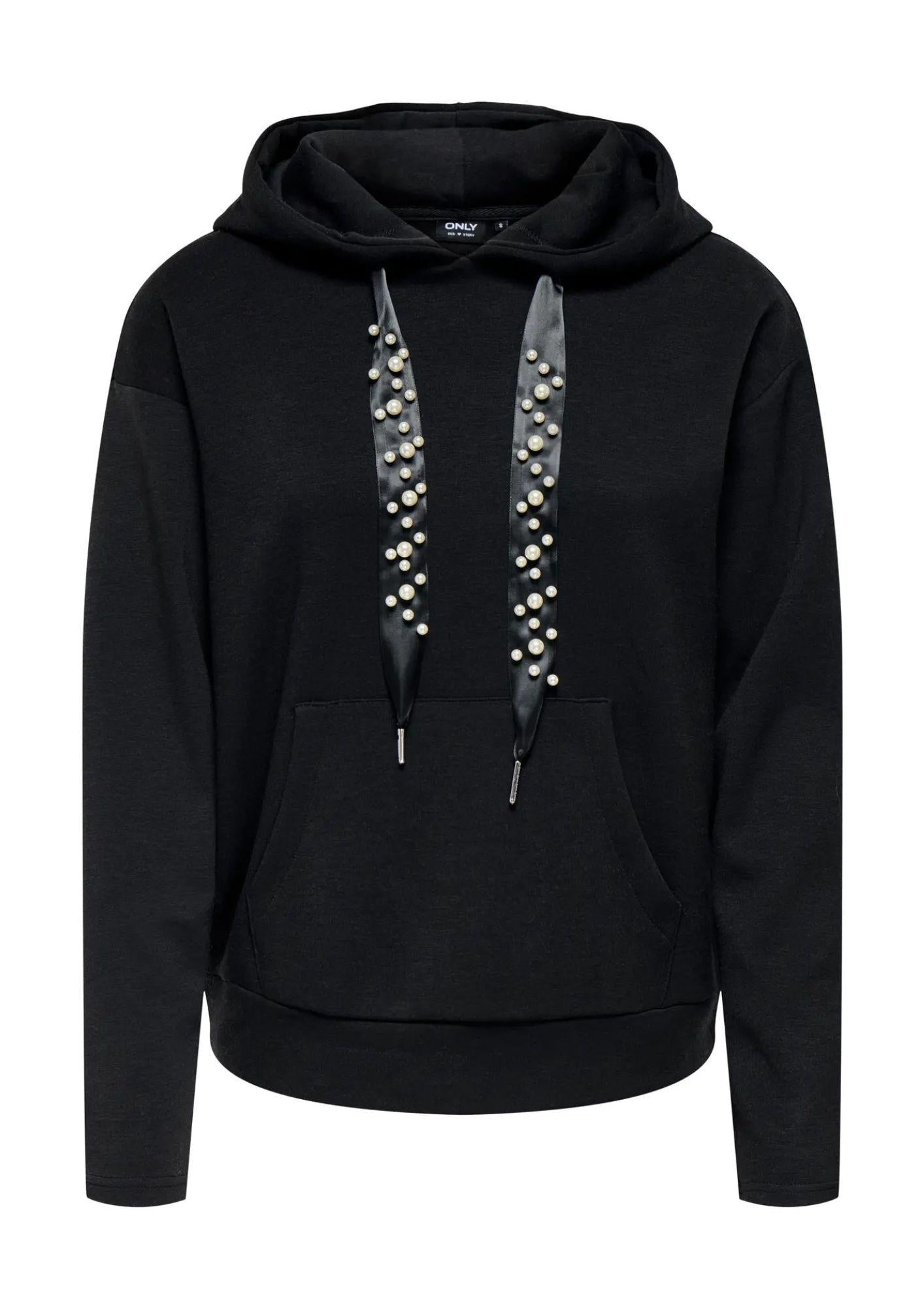 ONLY Felpa Donna Only Onlfancy Nero Felpa