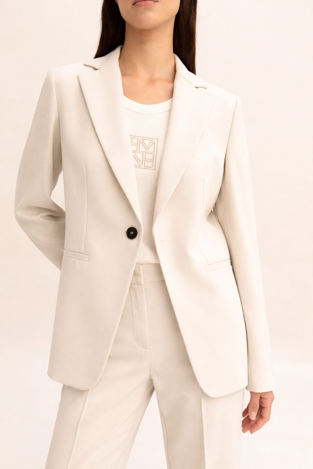 Emme Marella Completo Donna Emmromana Bianco Lana 2615091051200 001 EMME MARELLA