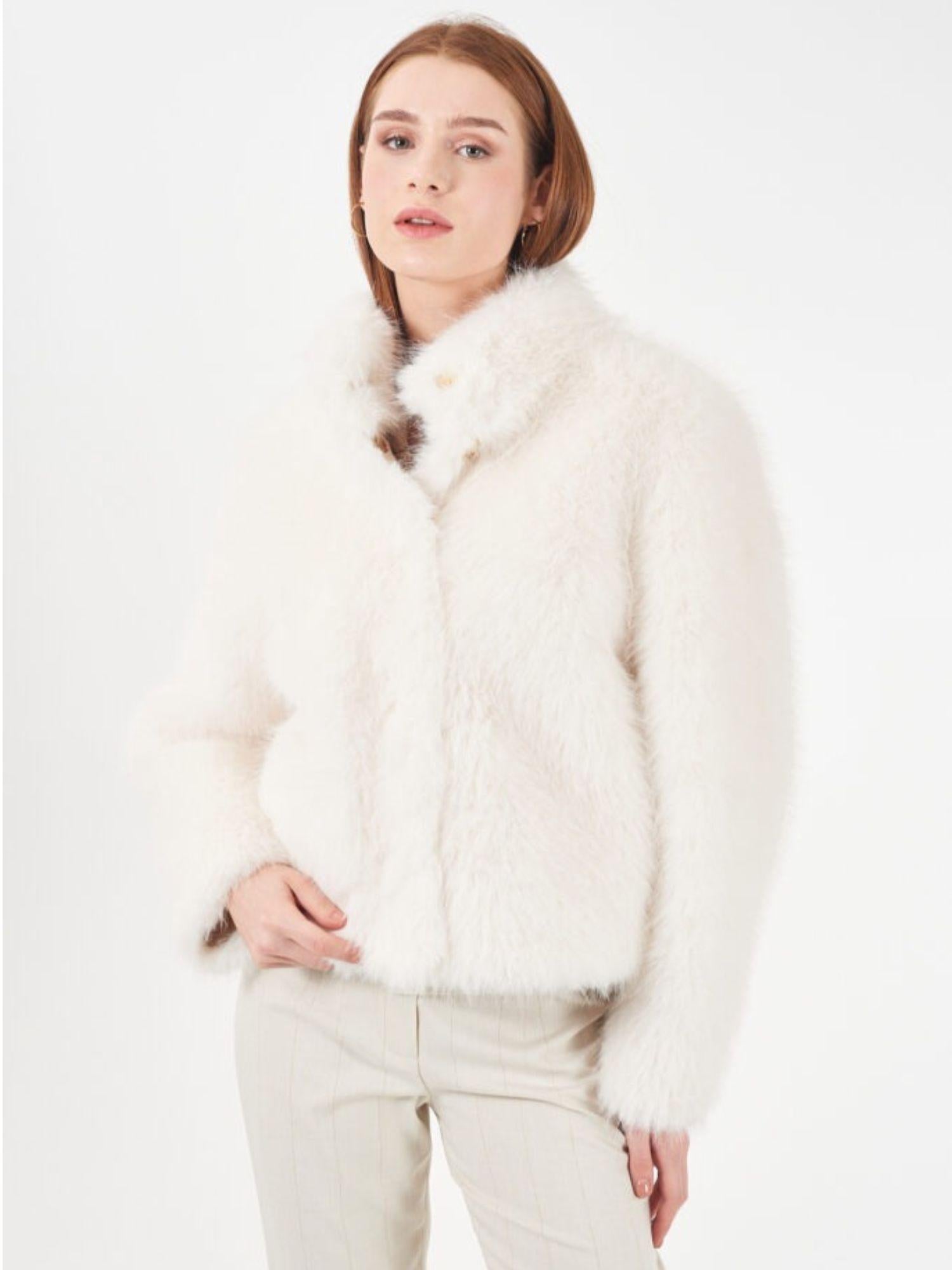 Yes Zee Giacca Invernale Donna Bianca G004 KO00 0157 YES ZEE