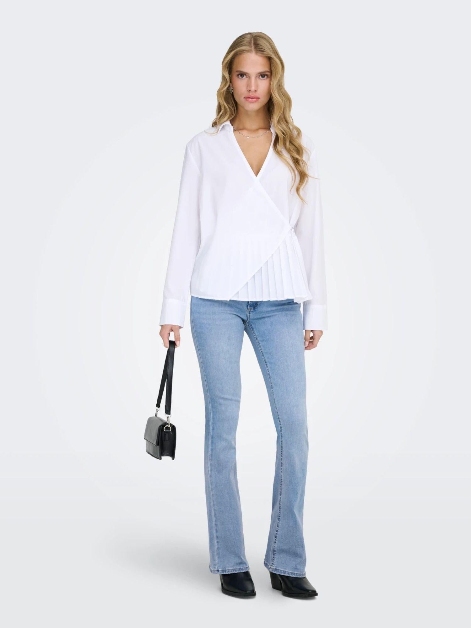 Only Jeans Donna Light Blue Flared Fit Onlblush 15245444 Light Blue Denim ONLY