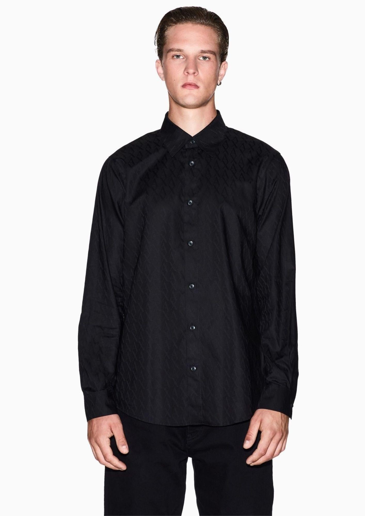 Armani Exchange Camicia Uomo Nera XM001587 AF16631 UC001 ARMANI EXCHANGE