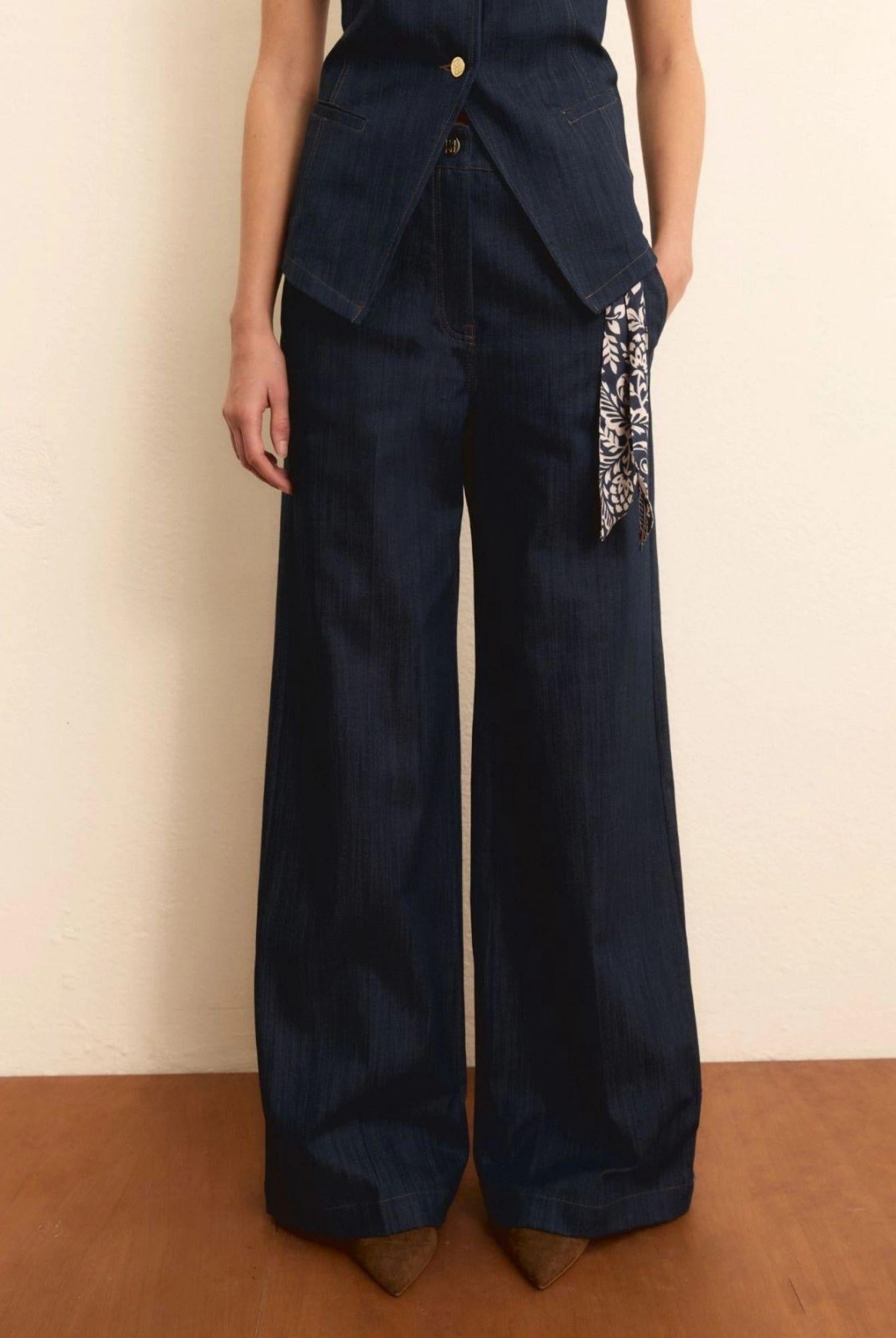 Emme Marella Pantalone Donna Emizucca Blu Denim 2615131014200 001 EMME MARELLA