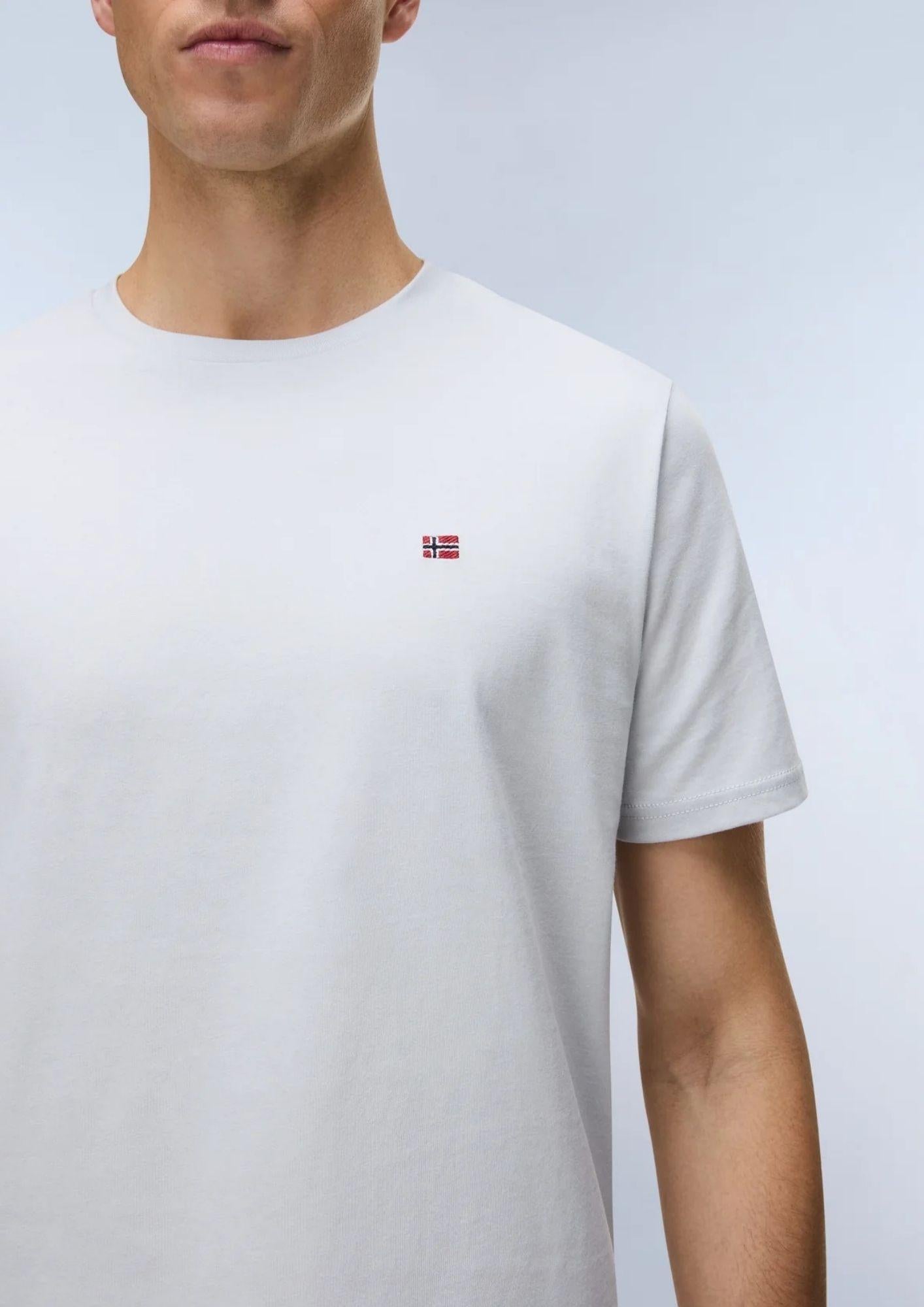 Napapaijri T-Shirt Uomo Bianco Muschio NP0A4H8D HCC NAPAPIJRI