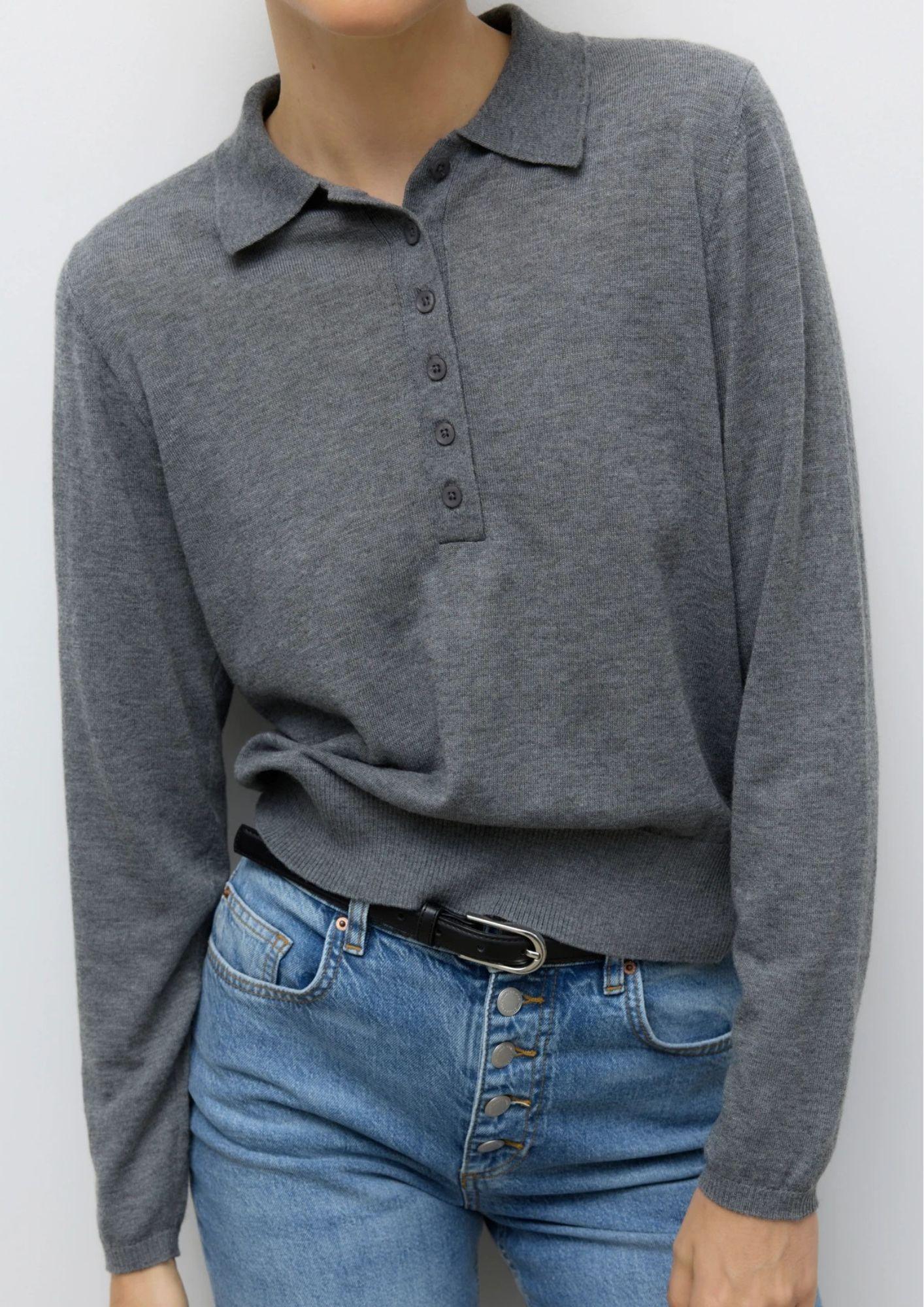 Aware Maglione Donna Sikita Grigio 10331614 Medium Grey Melange VERO MODA