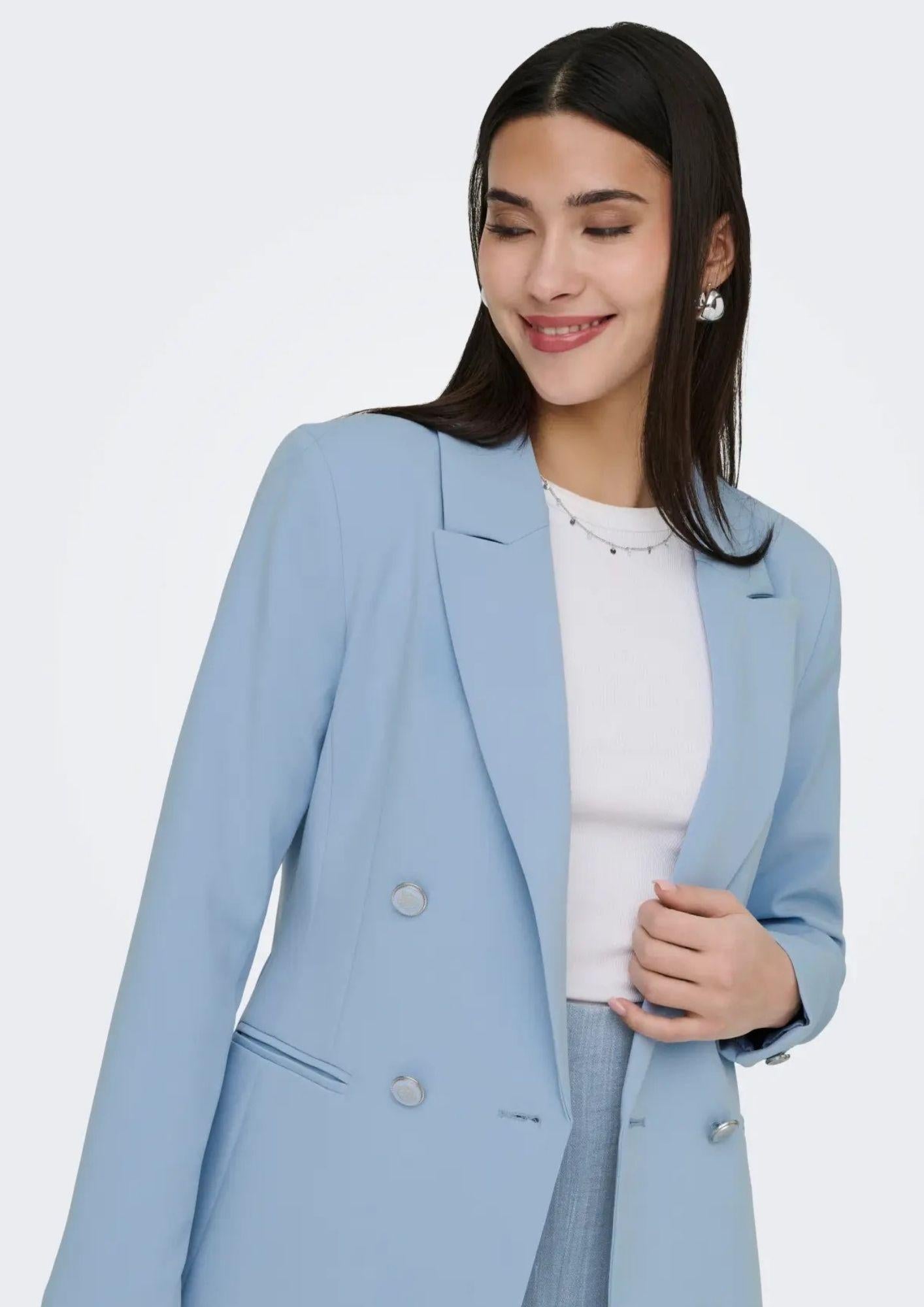 Only Giacca Donna Astrid Azzurra 15294709 Soft Chambray ONLY
