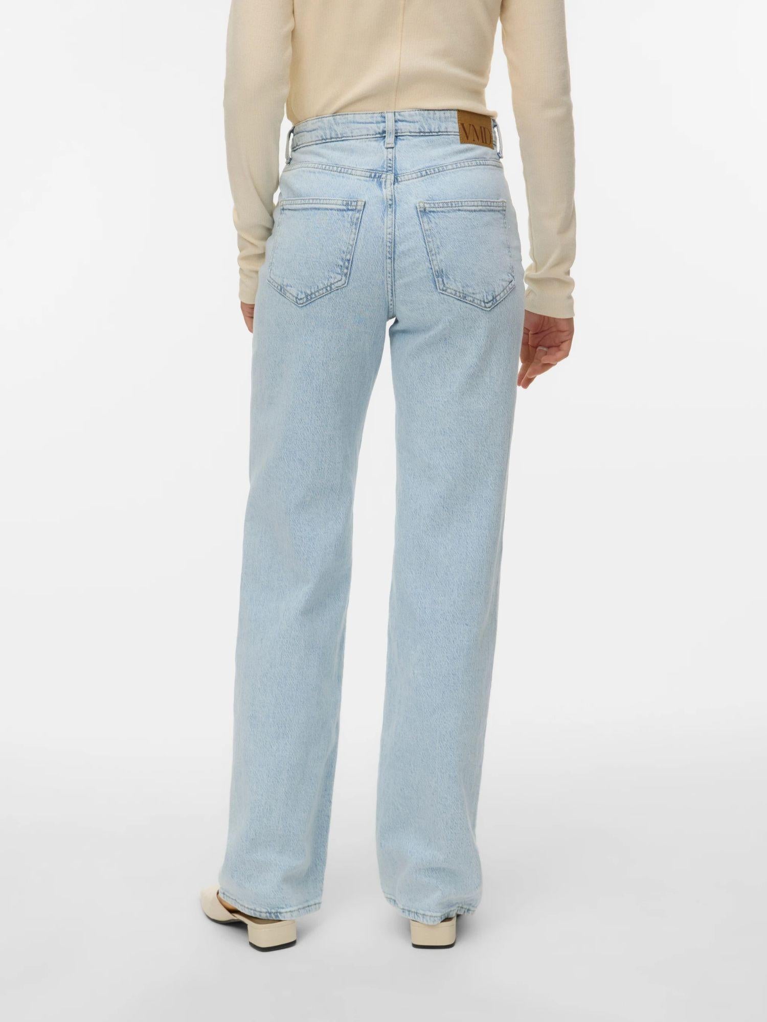 Vero Moda Jeans Donna Wide Fit Light Blue VMSilje 10345321 Light Blue Denim VERO MODA