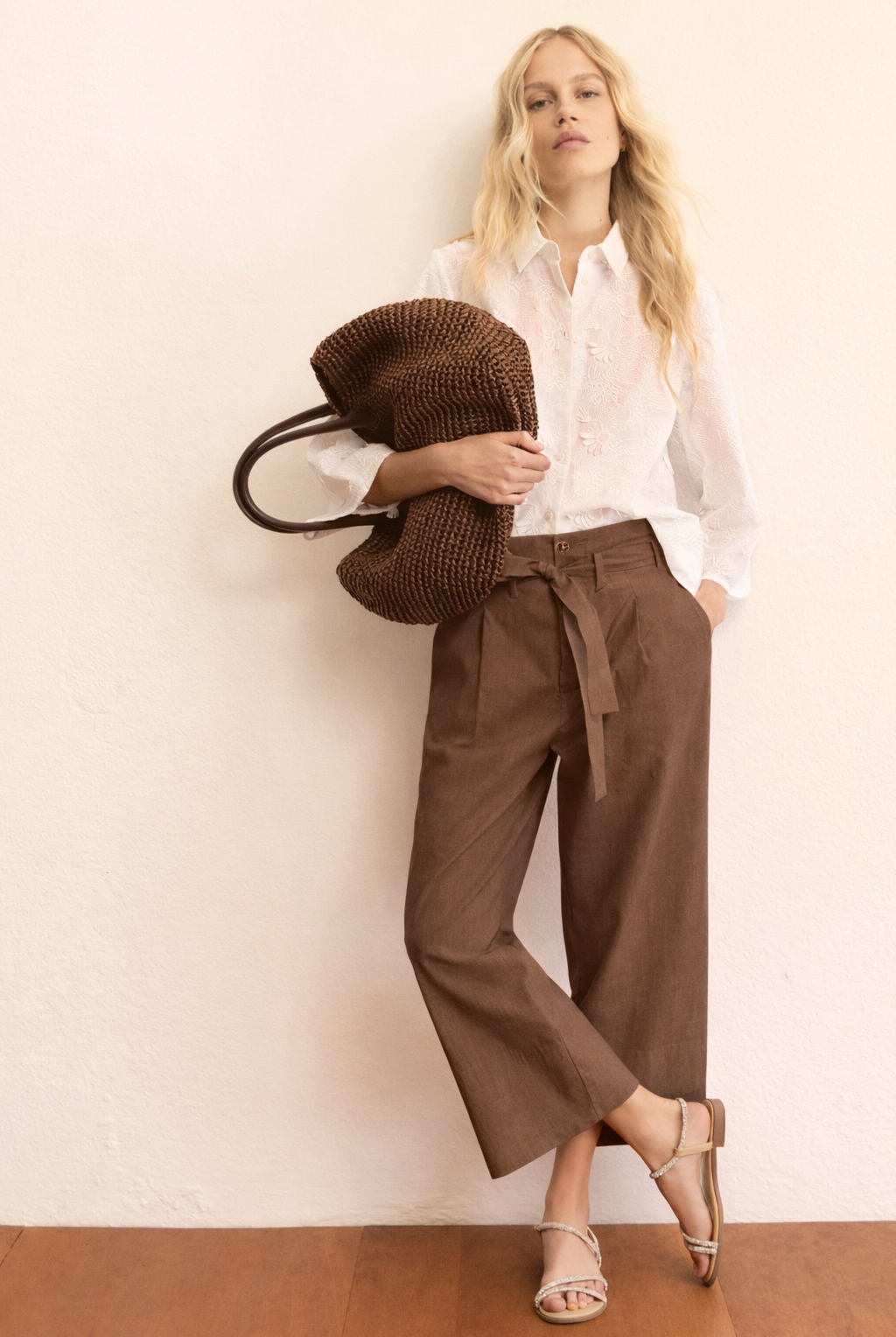 Emme Marella Pantalone Donna Emmboero Tortora 2615131112200 004 EMME MARELLA