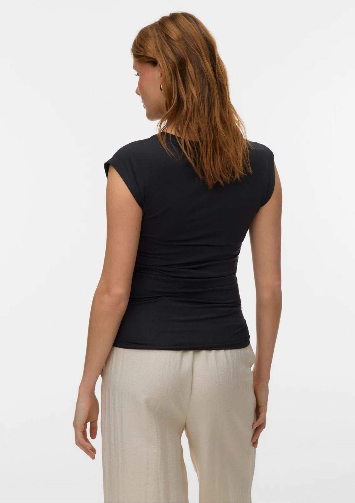 Vero Moda T-Shirt Donna Avasarah Nera 10342876 Black VERO MODA