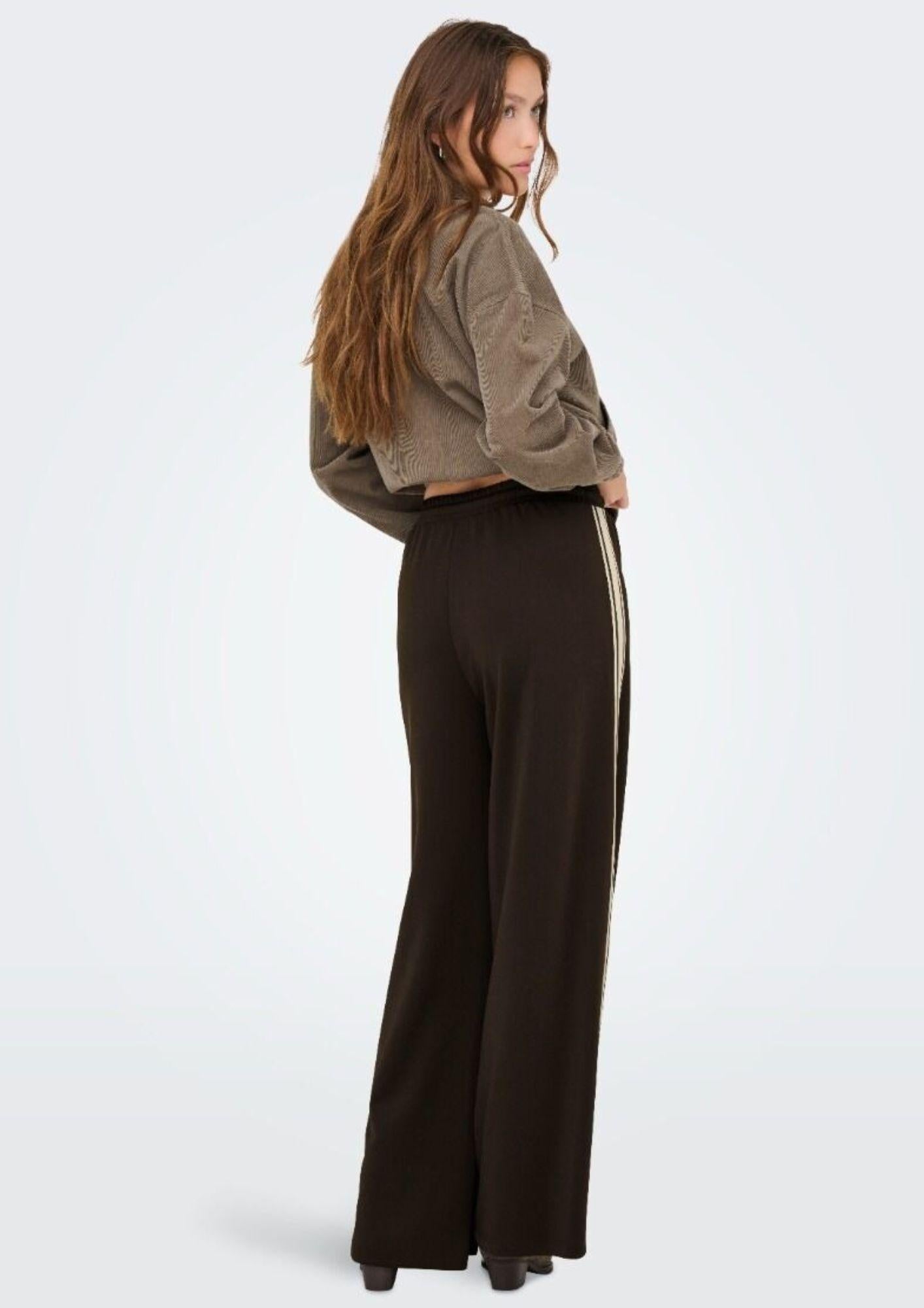 Only Pantalone Donna Asta Marrone 15356171 Chocolate Torte Black ONLY