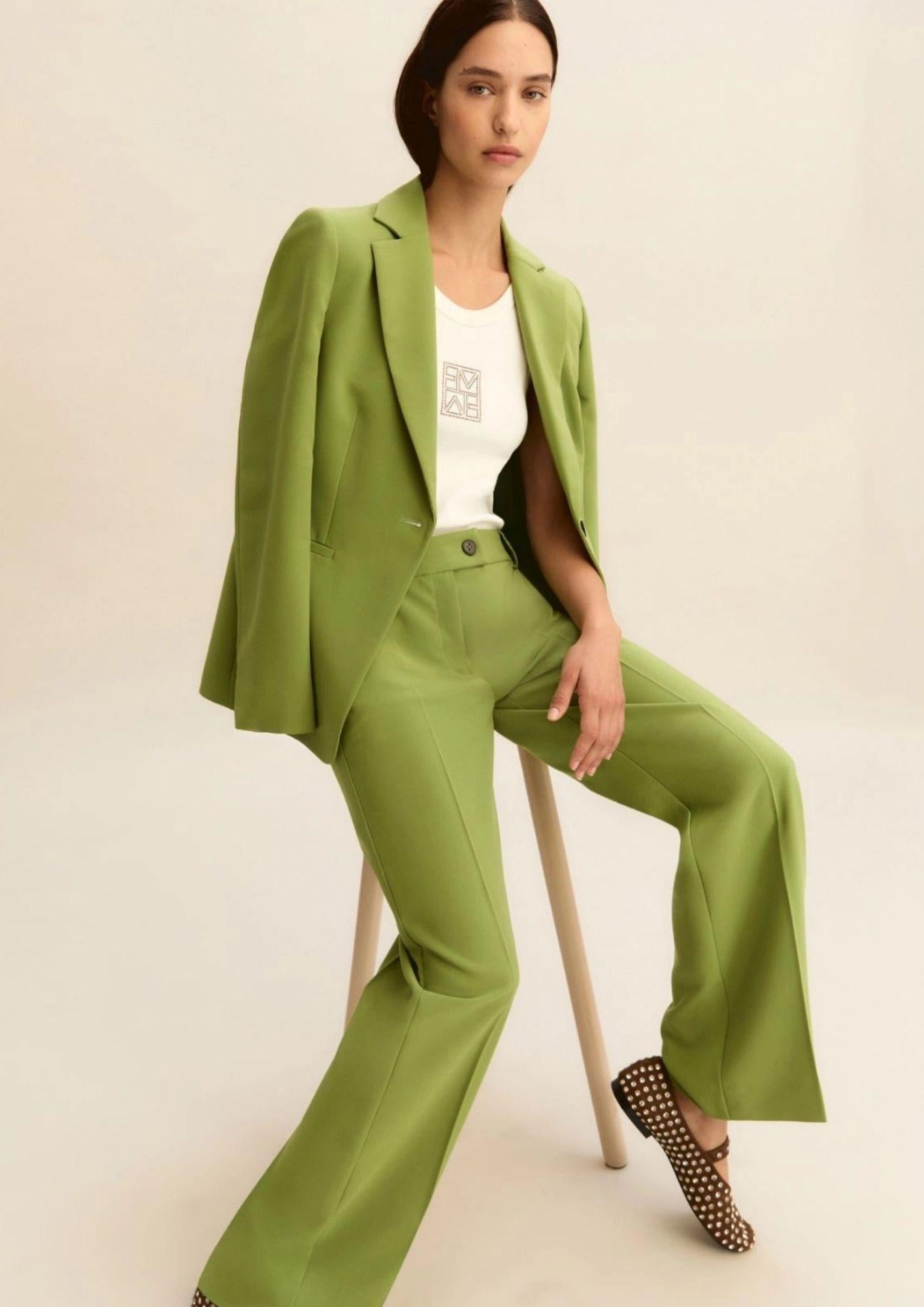 Emme Marella Pantalone Donna Emmromana2 Verde 2615131321200 004 EMME MARELLA