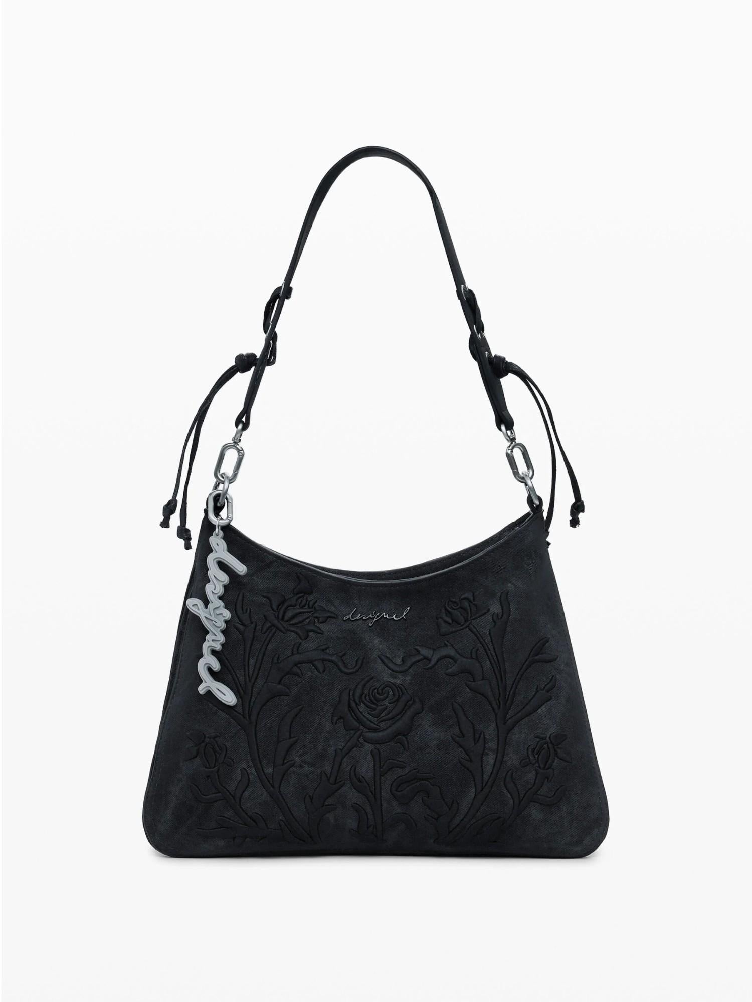 Desigual Borsa piccola con incisioni 3D Donna Nero 25WAXP40 2000 DESIGUAL