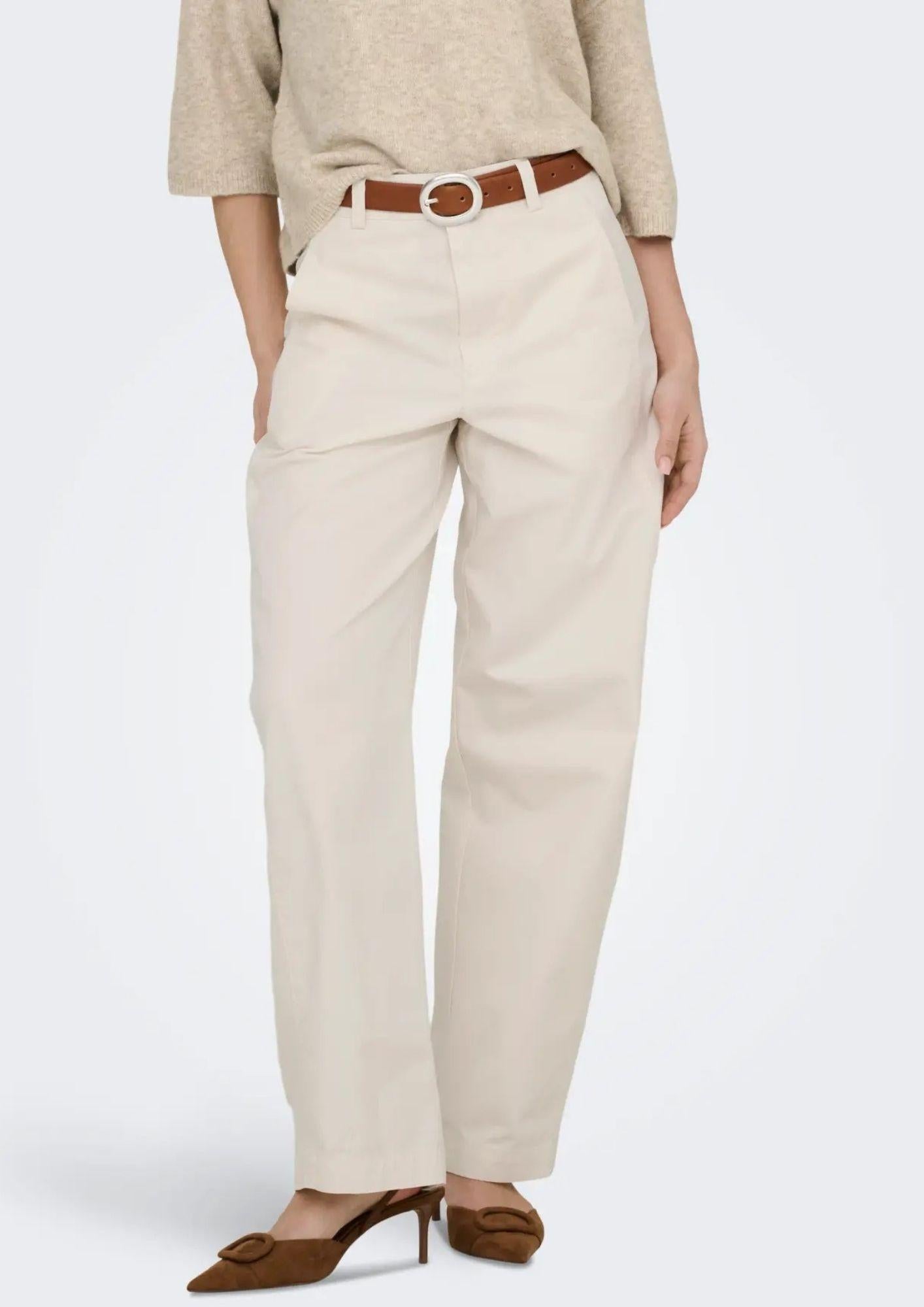 Jacqueline De Yong Pantalone Donna Bianco 15367918 Cloud Dancer JACQUELINE DE YONG