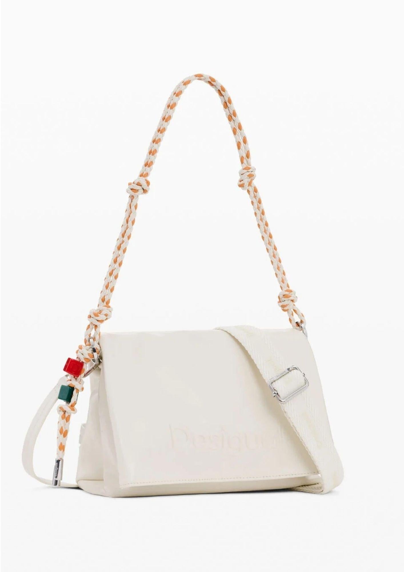 Desigual Borsa Donna Bag Half Logo Venecia 4.0 Ecru 26SAXPAB 1008 DESIGUAL