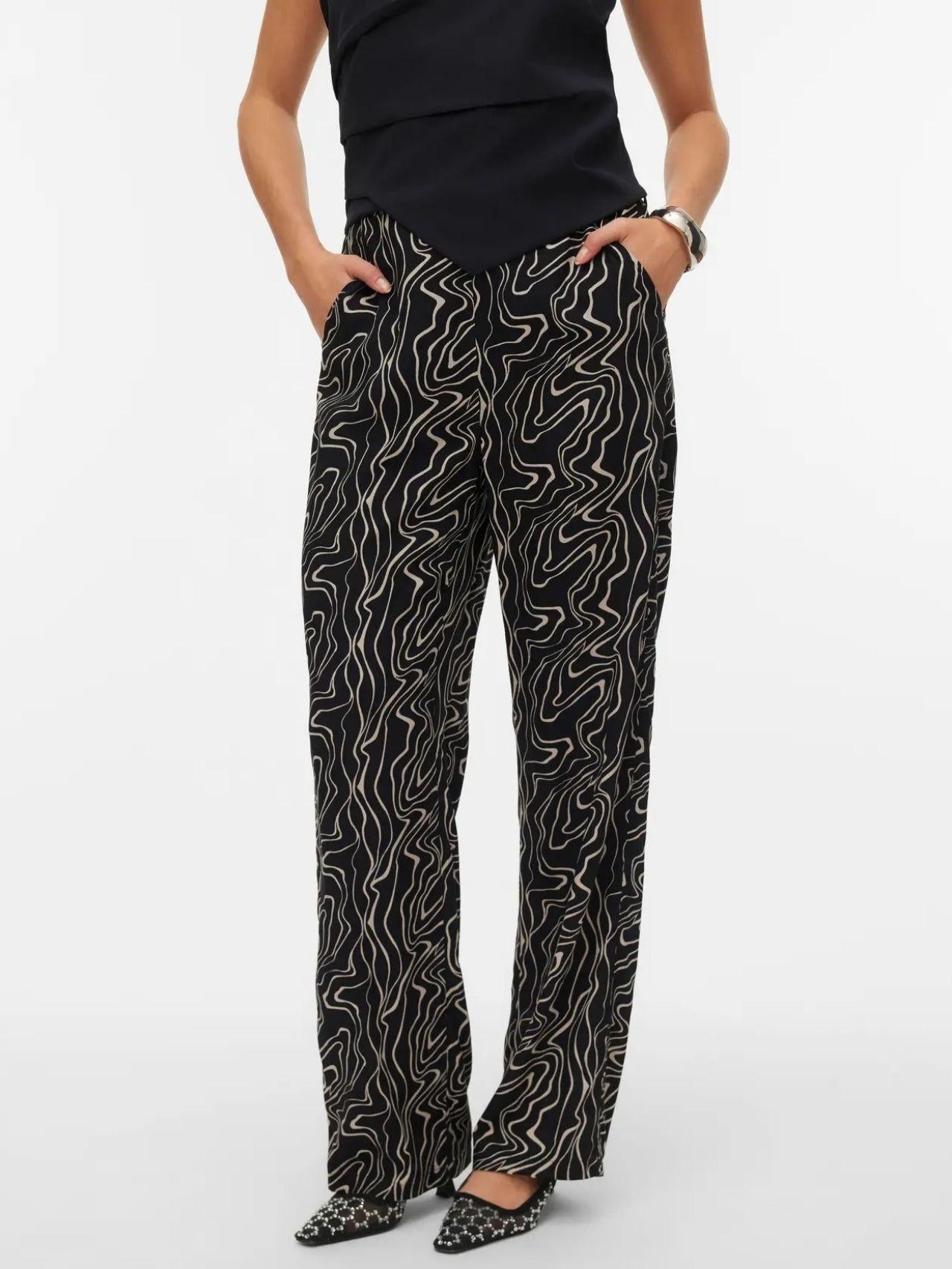 Vero Moda Pantalone Donna Easy Nero Dana 10297357 Black Dana VERO MODA