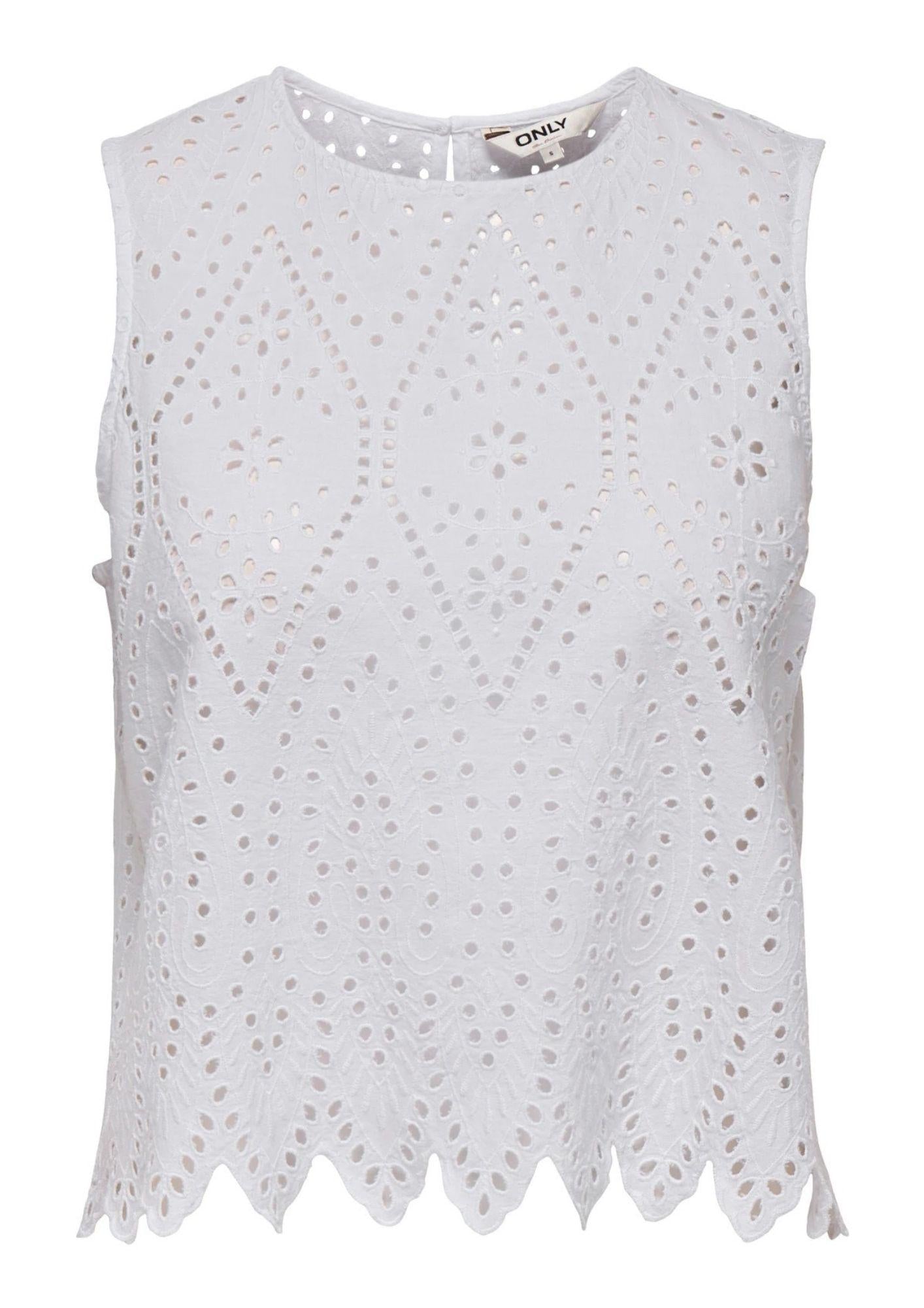 Only Top Donna Tulum Bianco 15343156 Bright White ONLY