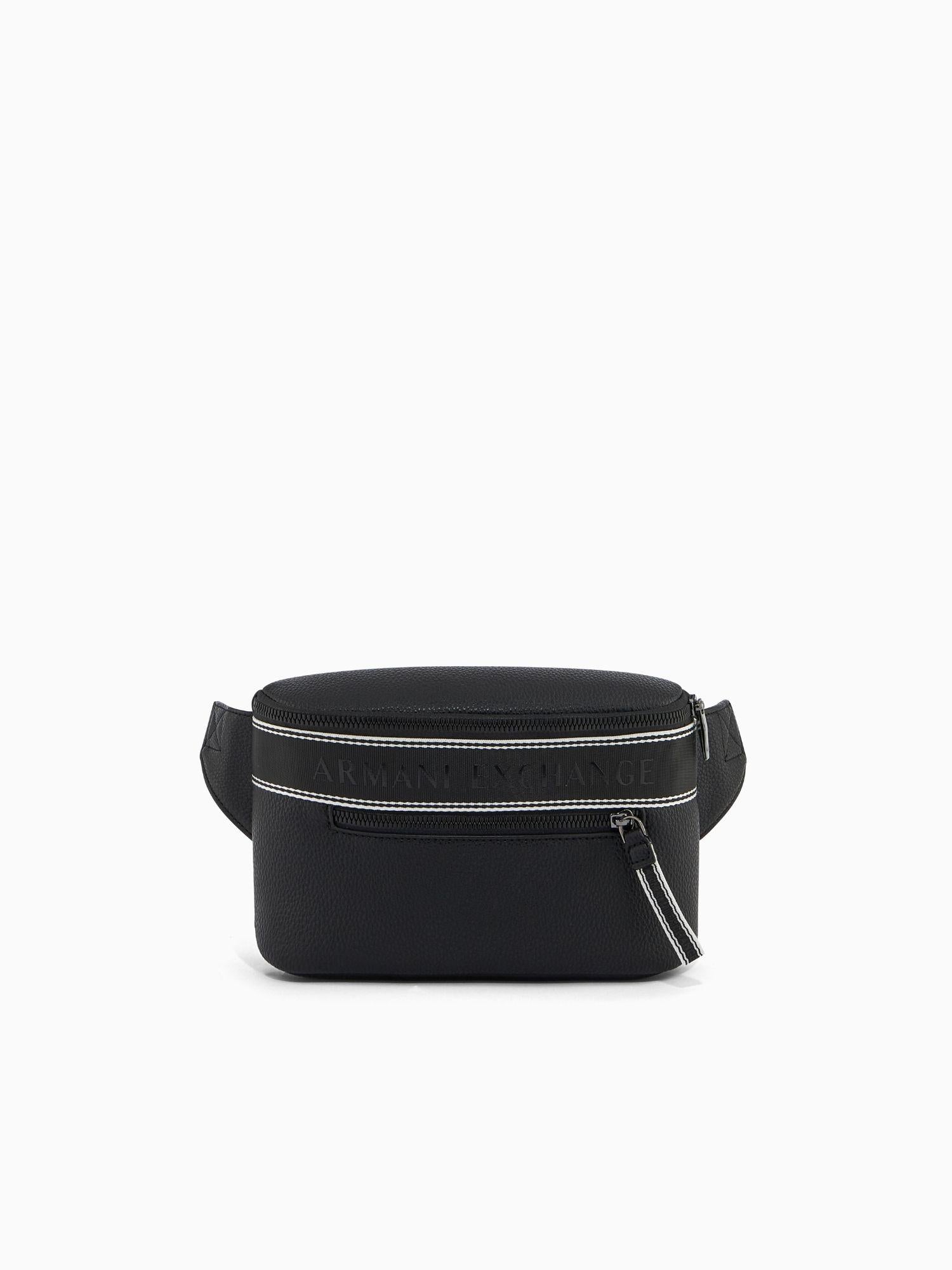 Armani Exchange Marsupio Uomo Nero con tape logo XM002834 AF22662 UC001 ARMANI EXCHANGE