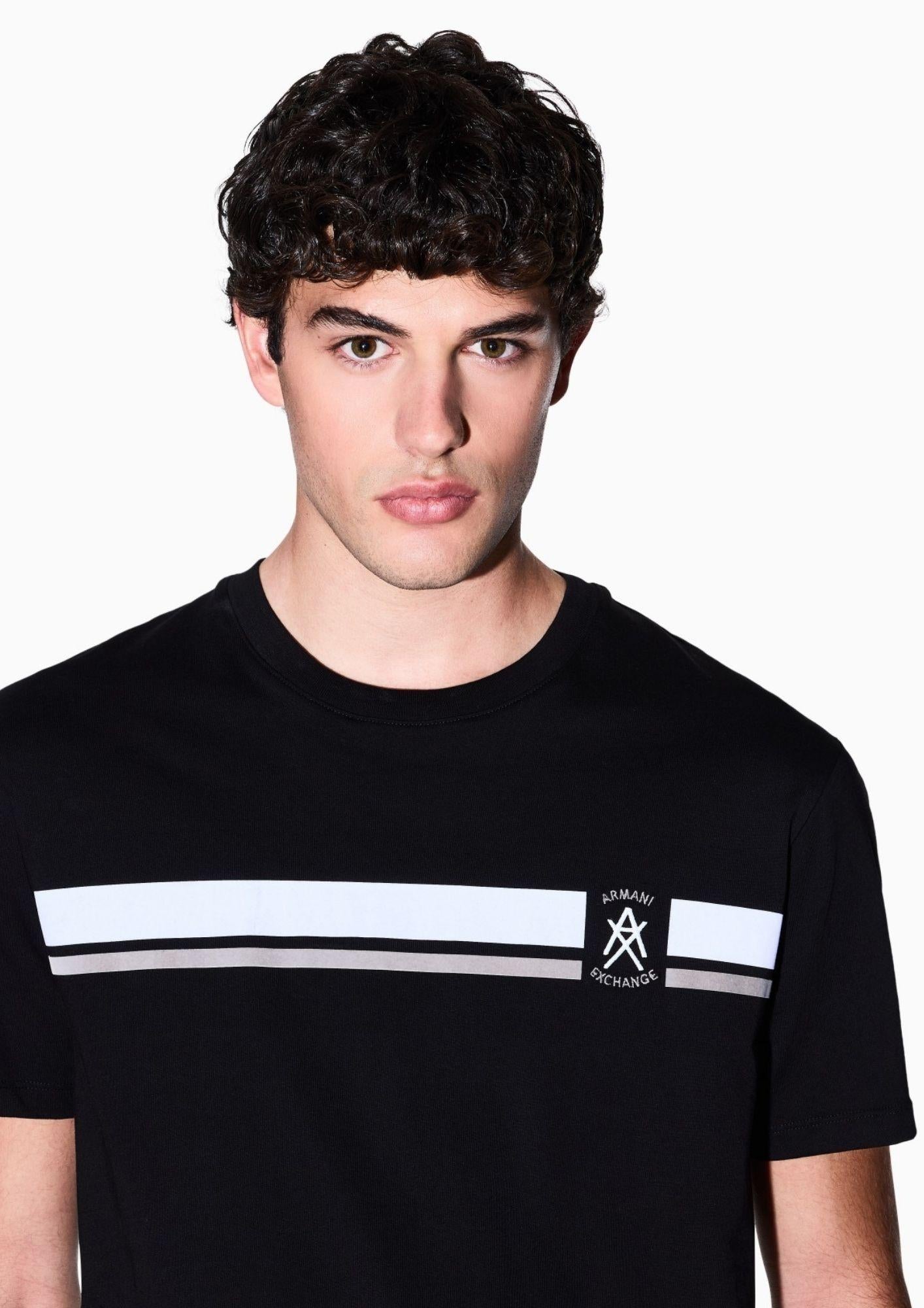 Armani Exchange T-Shirt Uomo Nera XM001792 AF12308 UC001 ARMANI EXCHANGE