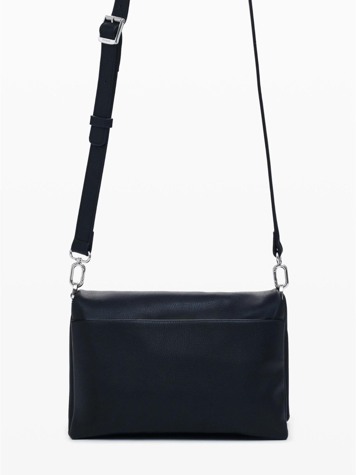 Desigual Borsa a tracolla effetto pelle Mickey media Donna Nero 25WAXP19 2000 DESIGUAL