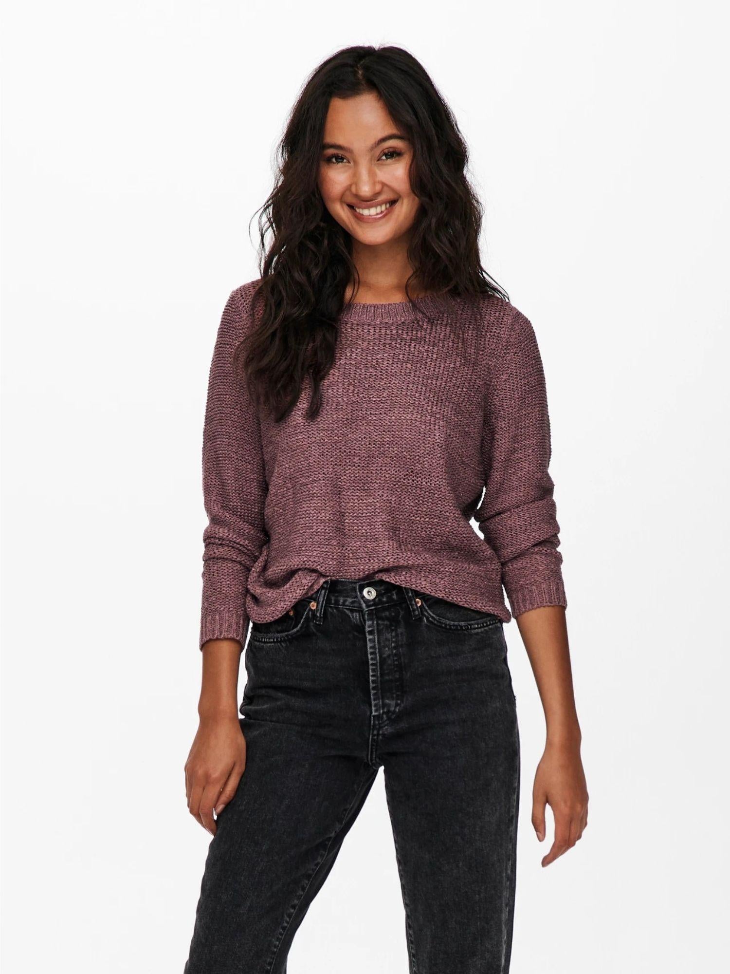 Only Maglia Donna Rose Brown Onlgeena 15113356 Rose Brown ONLY