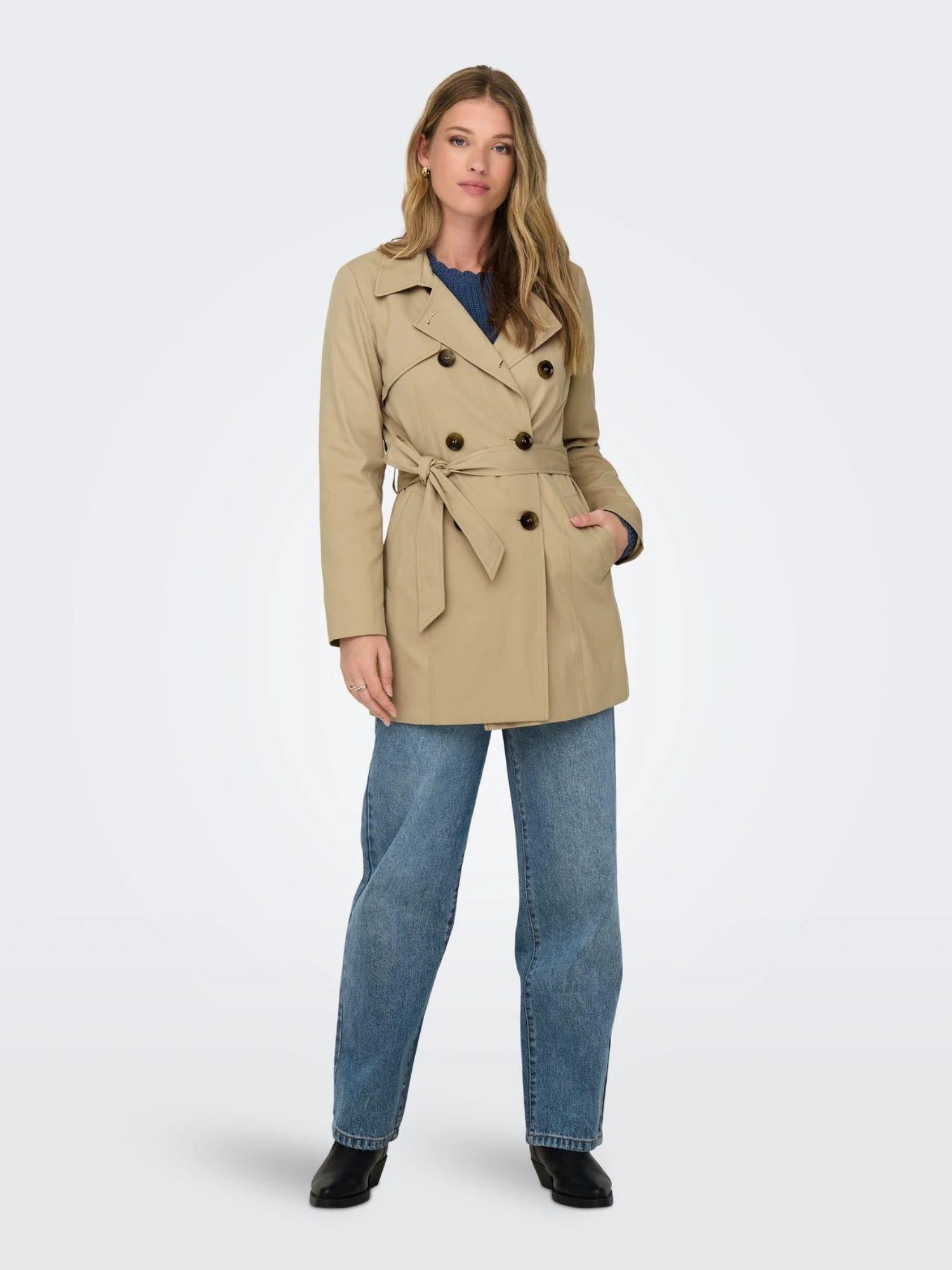 Only Trench Donna Ginger Root Onlvalerie 15191821 Ginger Root ONLY
