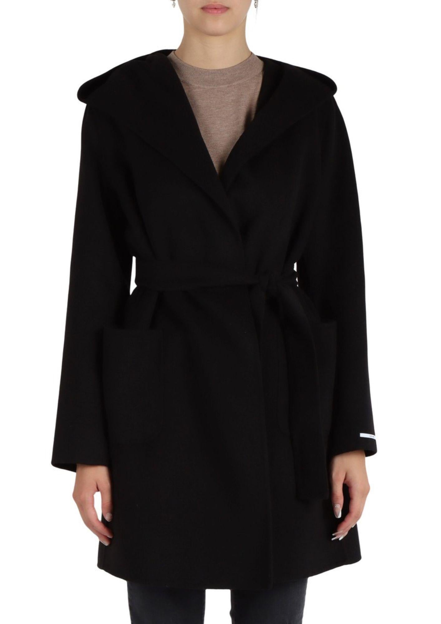 Emme Marella Cappotto Donna Oblato Nero 2525016011200 008 EMME MARELLA