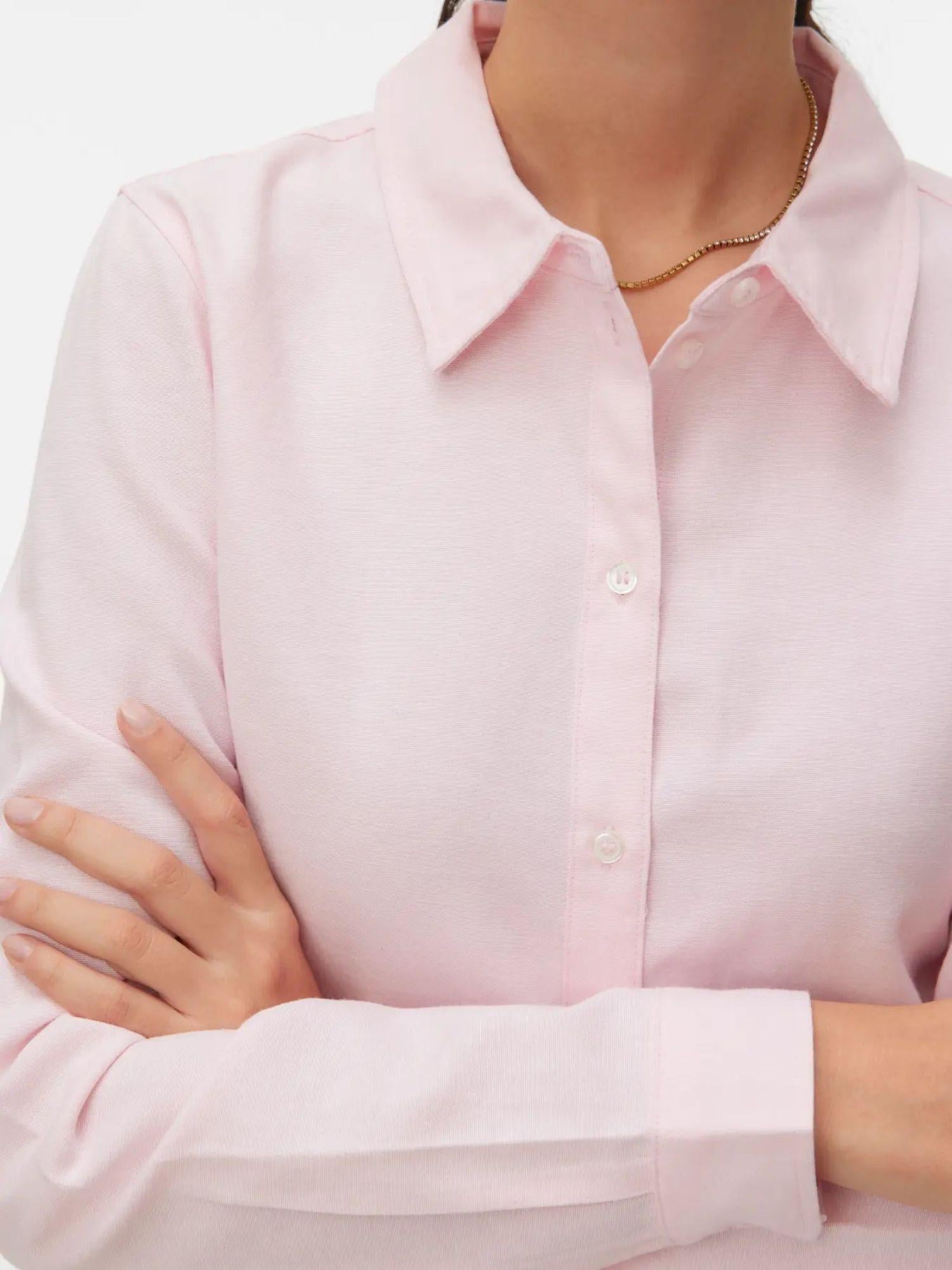 Vero Moda Camicia Donna Oxford Rosa Vmlauren 10344895 Pink-A-Boo VERO MODA