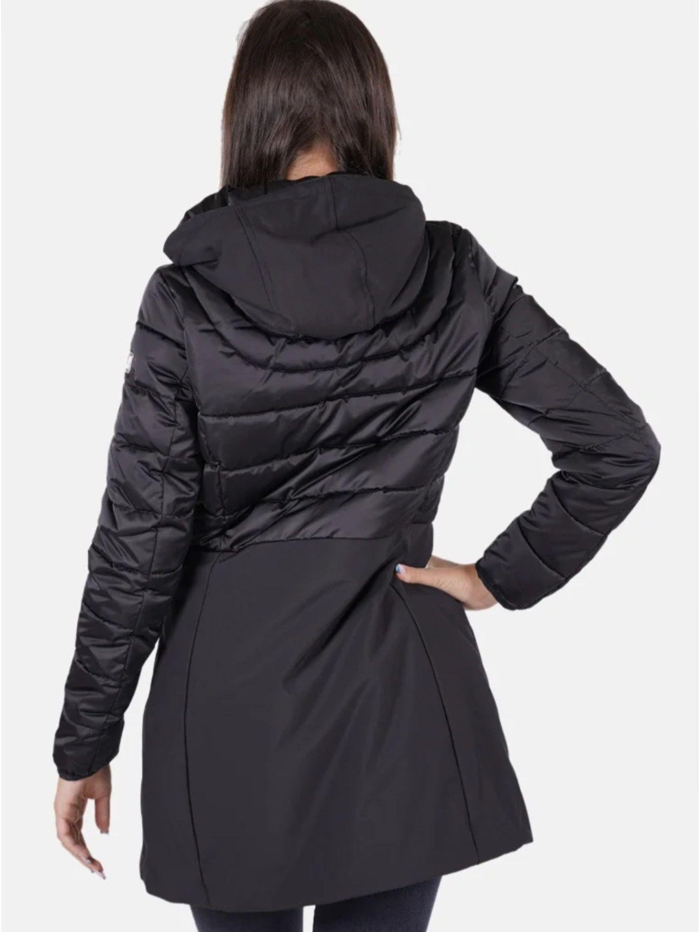 Yes Zee Cappotto Invernale Donna Nero O003 M800 0801 YES ZEE