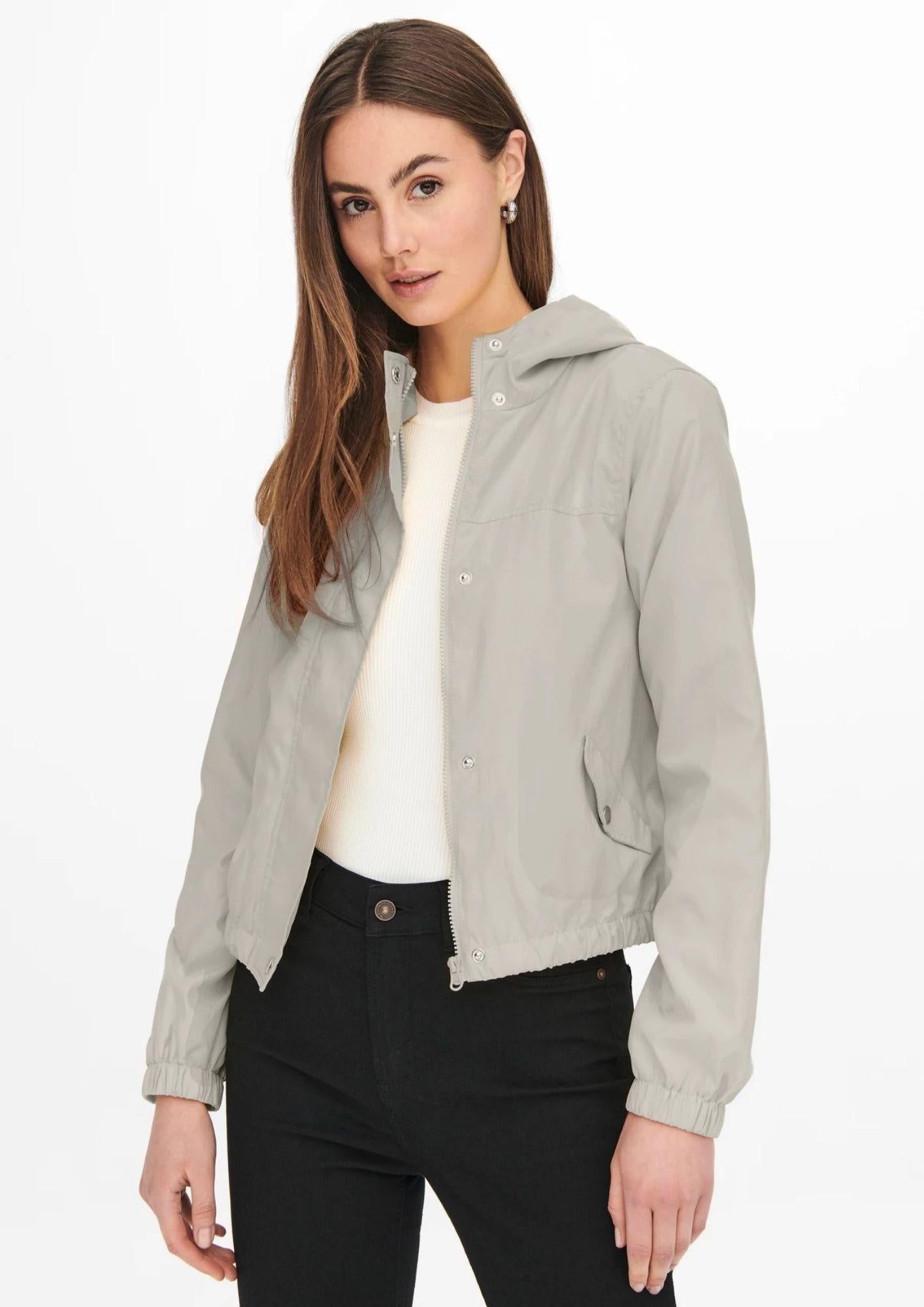 Jacqueline De Yong Giubbino Donna Hazen Grigio 15236012 Moonbeam WHITE JACQUELINE DE YONG