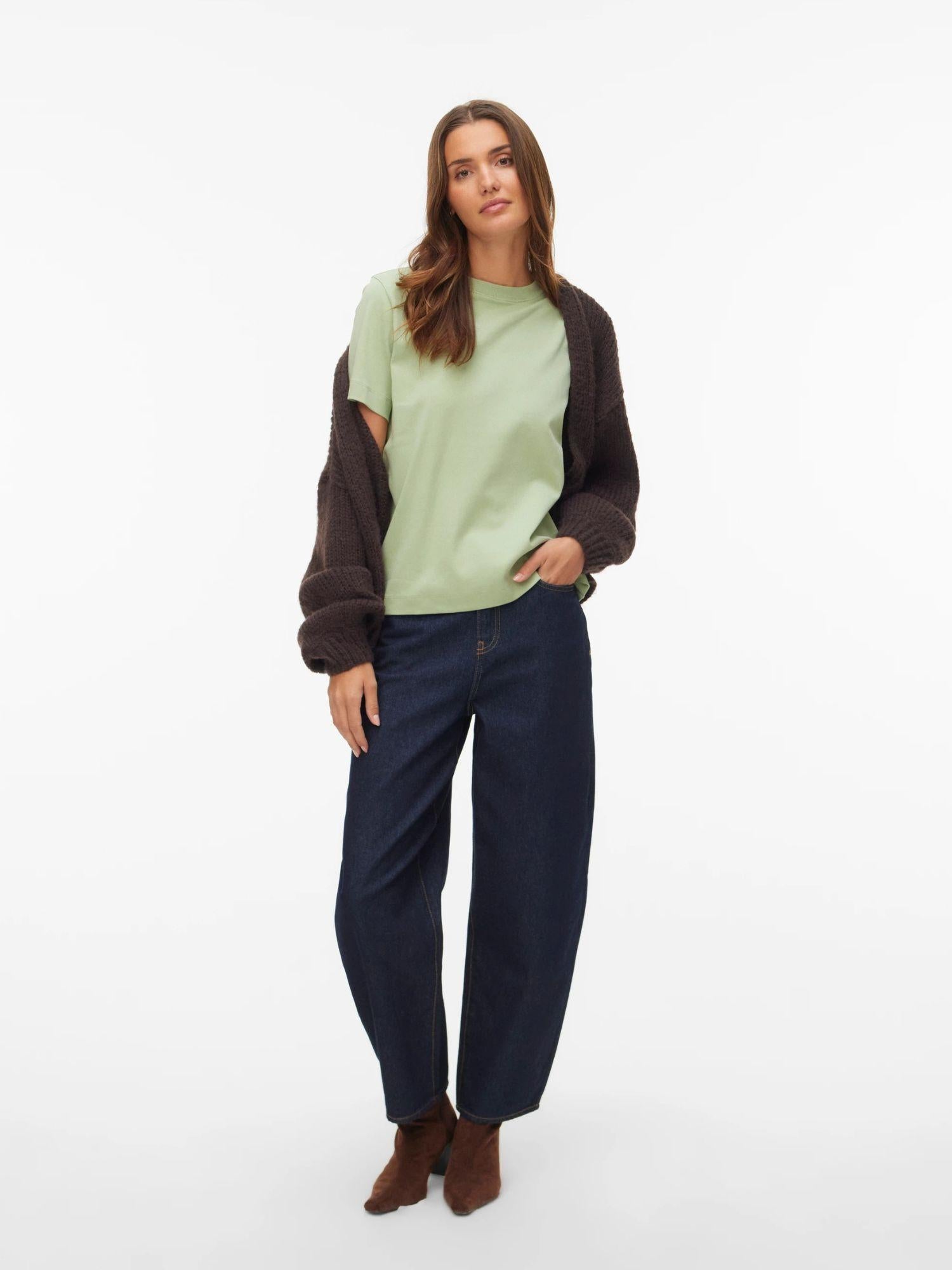 Aware T-Shirt Donna Reseda Awnaima 10294544 Reseda VERO MODA