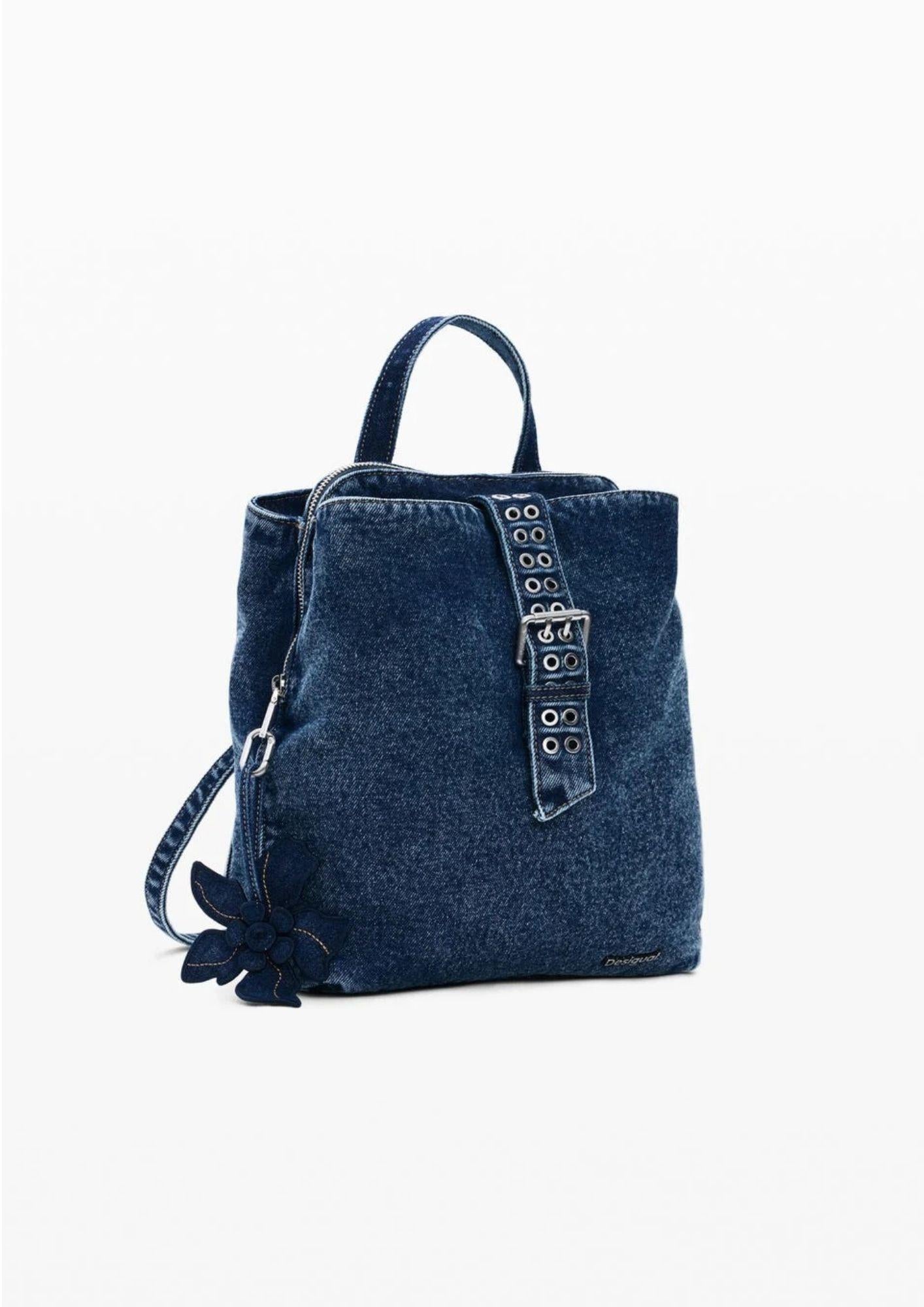 Desigual Zaino Donna Backcurio Denim Sumy Mini Blu Denim 26SAKD03 5008 DESIGUAL