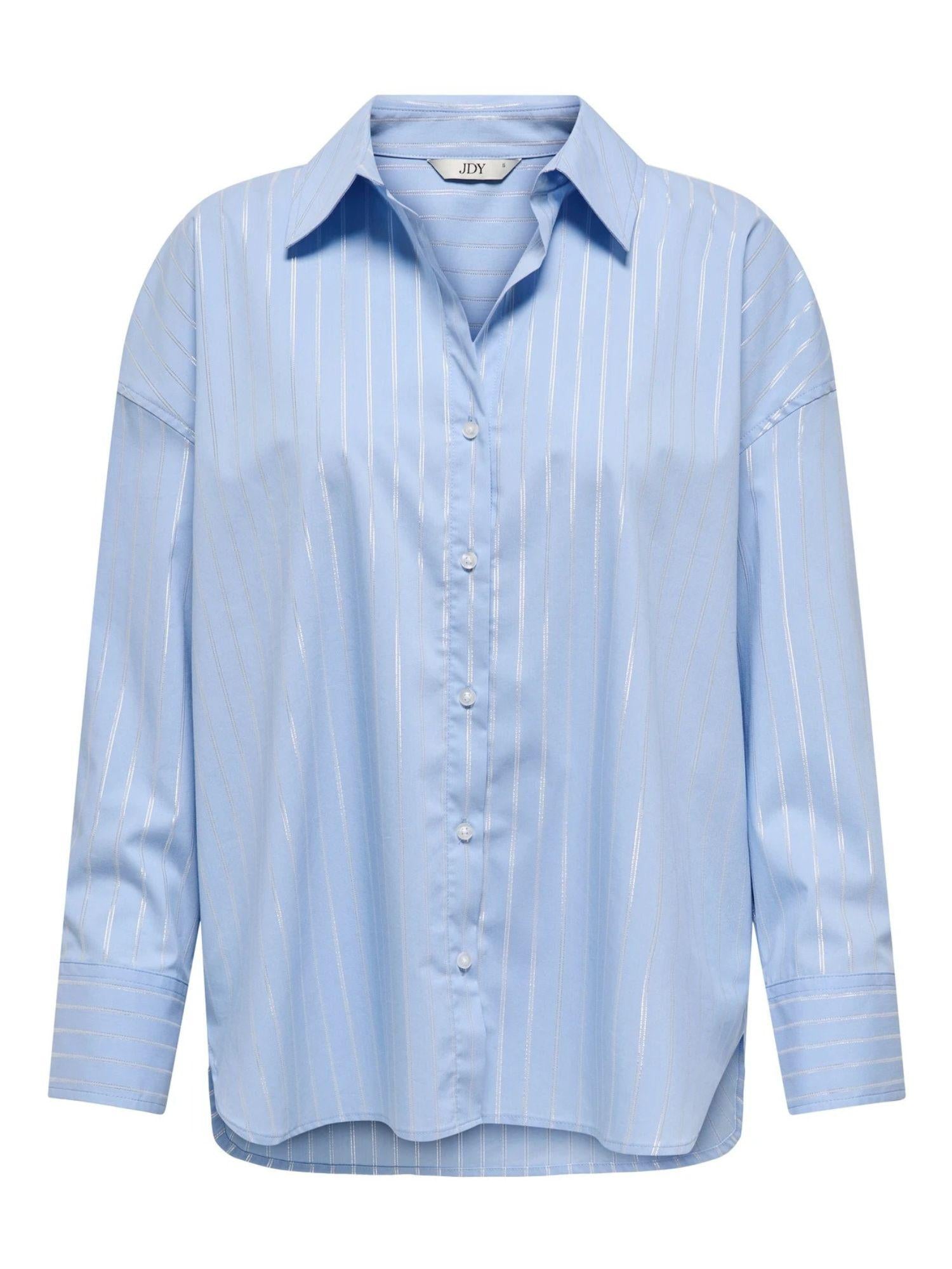 Jacqueline De Yong Camicia Donna Chambray Blue Jdymio 15359455 Chambray Blue SILVER LUREX JACQUELINE DE YONG