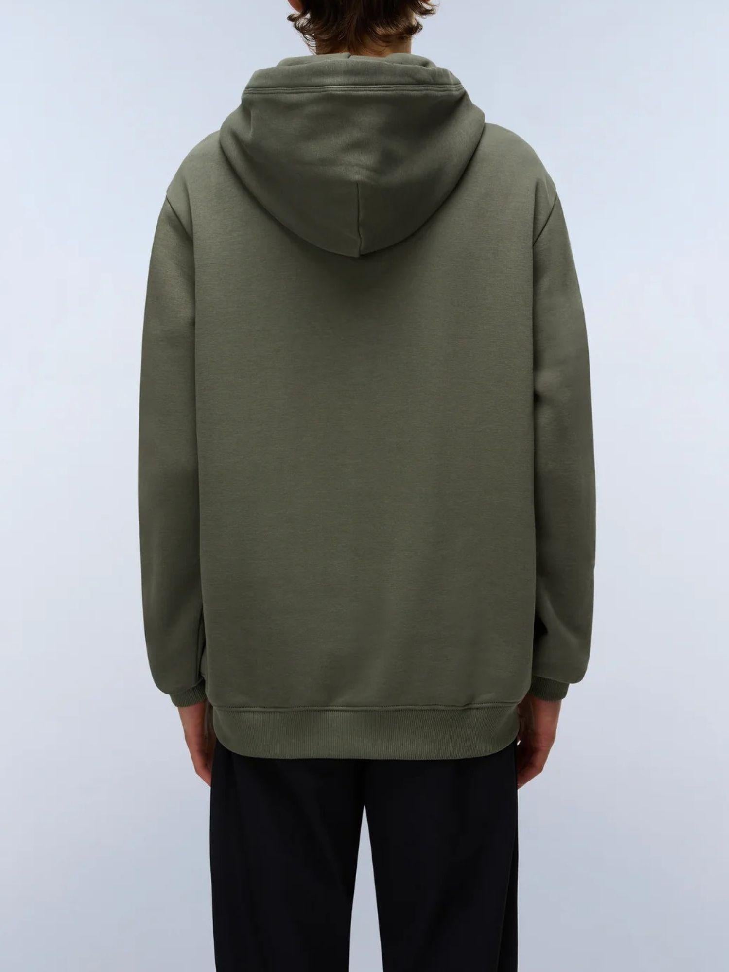 Napapijri Felpa Uomo con Cappuccio Box Logo Verde NP0A4I19 G0A NAPAPIJRI