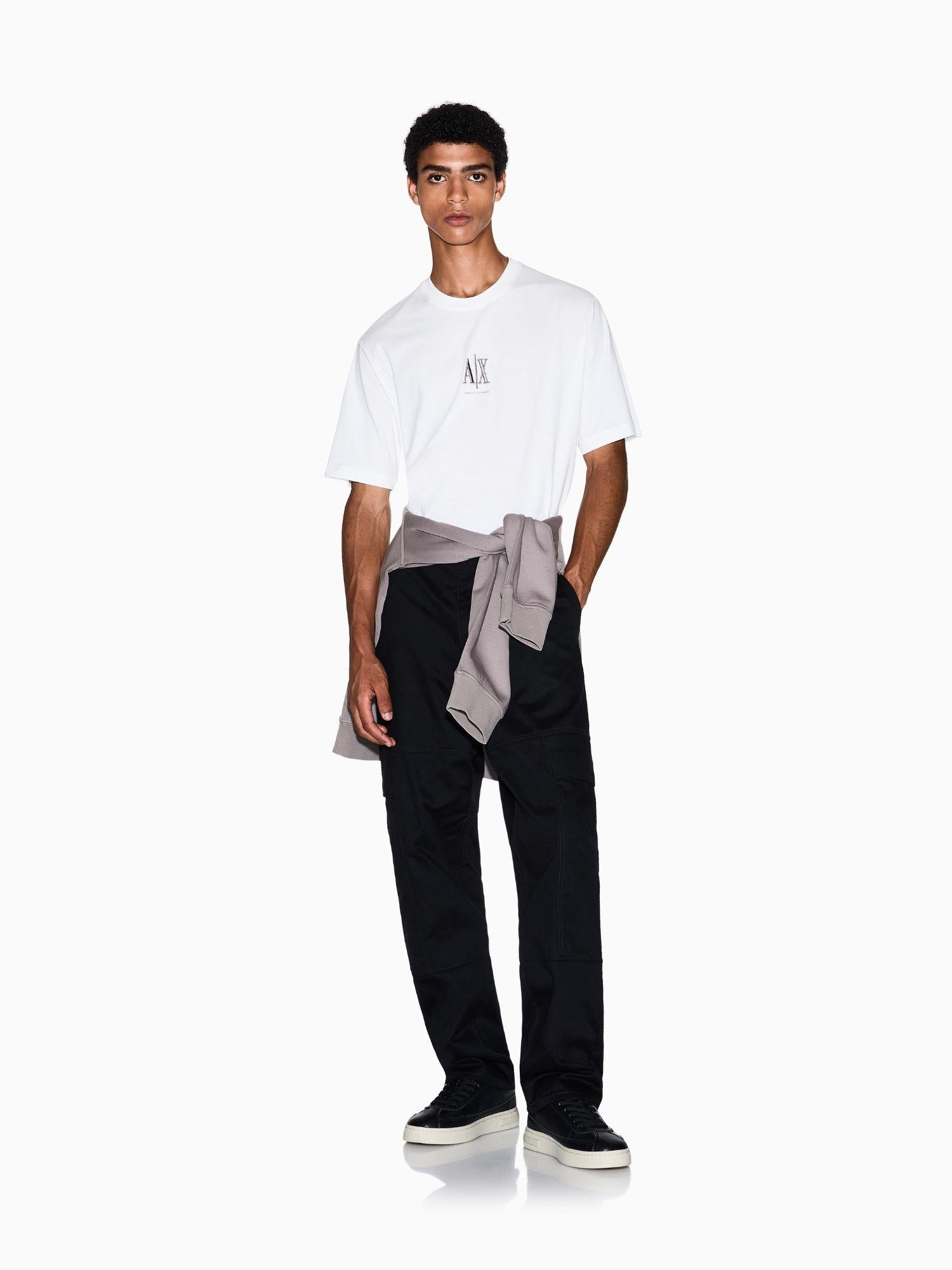 Armani Exchange T-Shirt con logo ricamato Uomo Bianco XM000363 AF12308 U0009 ARMANI EXCHANGE