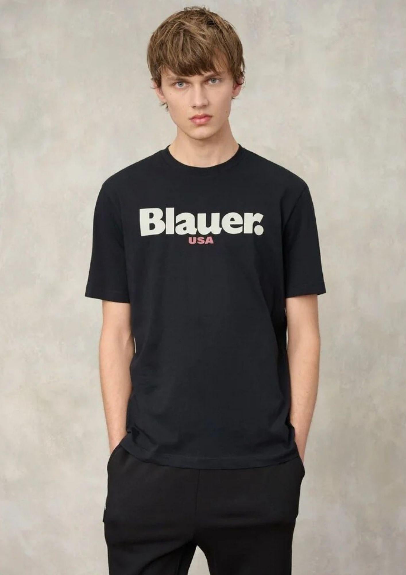 Blauer T-Shirt Uomo Ernst Nero BLUH02299 7439 999 BLAUER