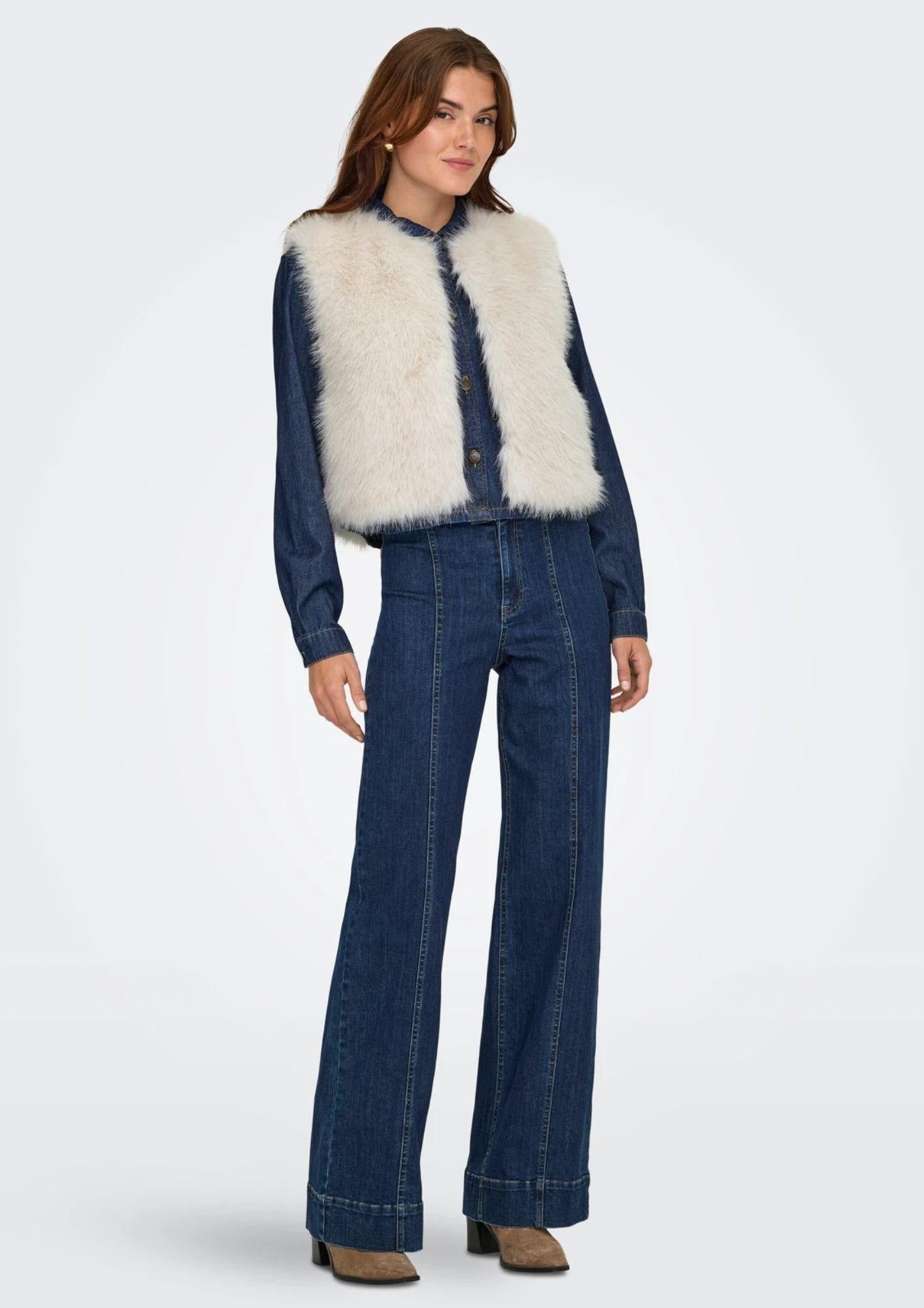 Jacqueline De Jong Gilet Donna Ora Beige 15359348 Birch JACQUELINE DE YONG