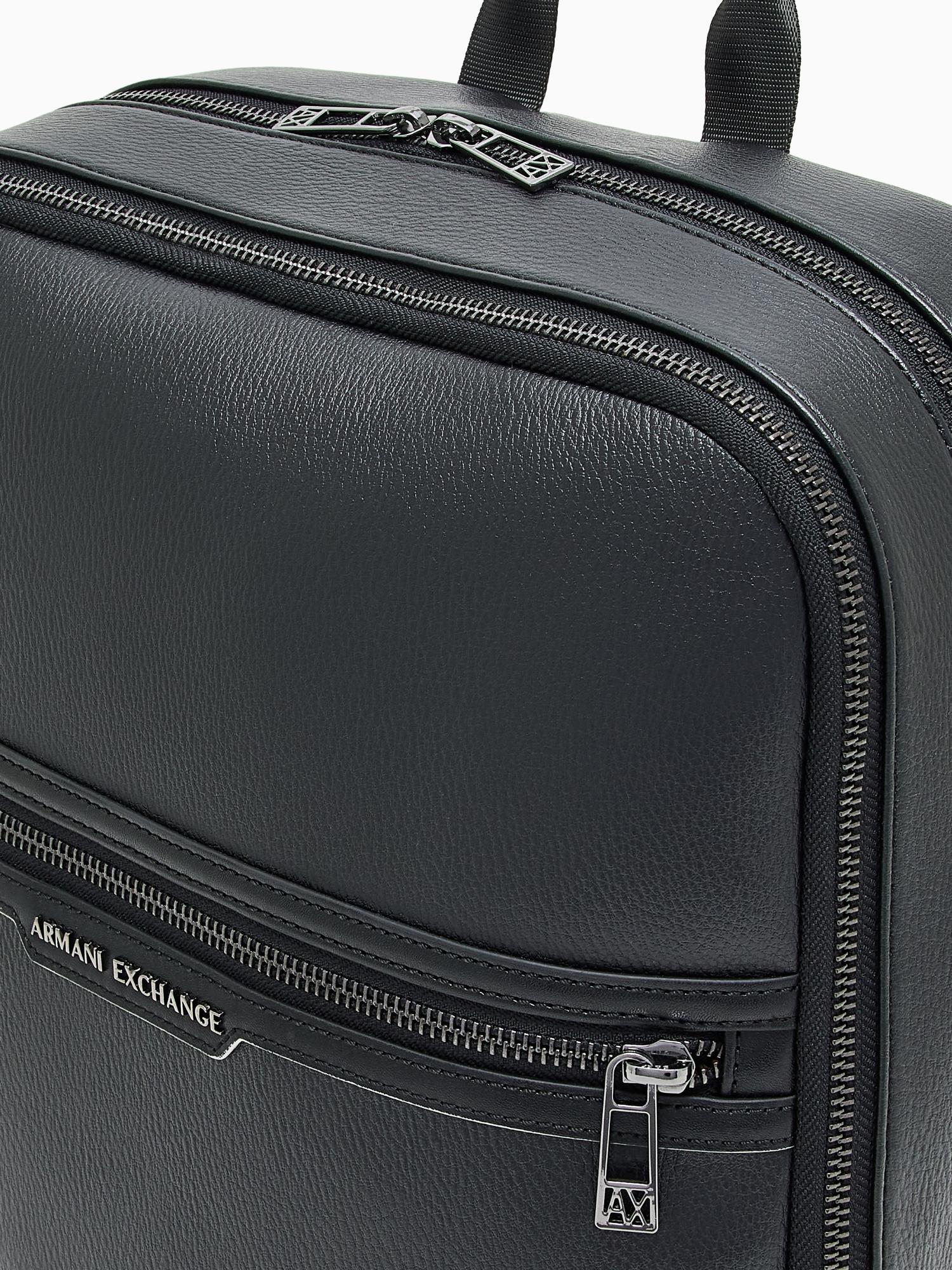 Armani Exchange Zaino Unisex squadrato con logo Nero XM001600 AF17205 MC105 ARMANI EXCHANGE