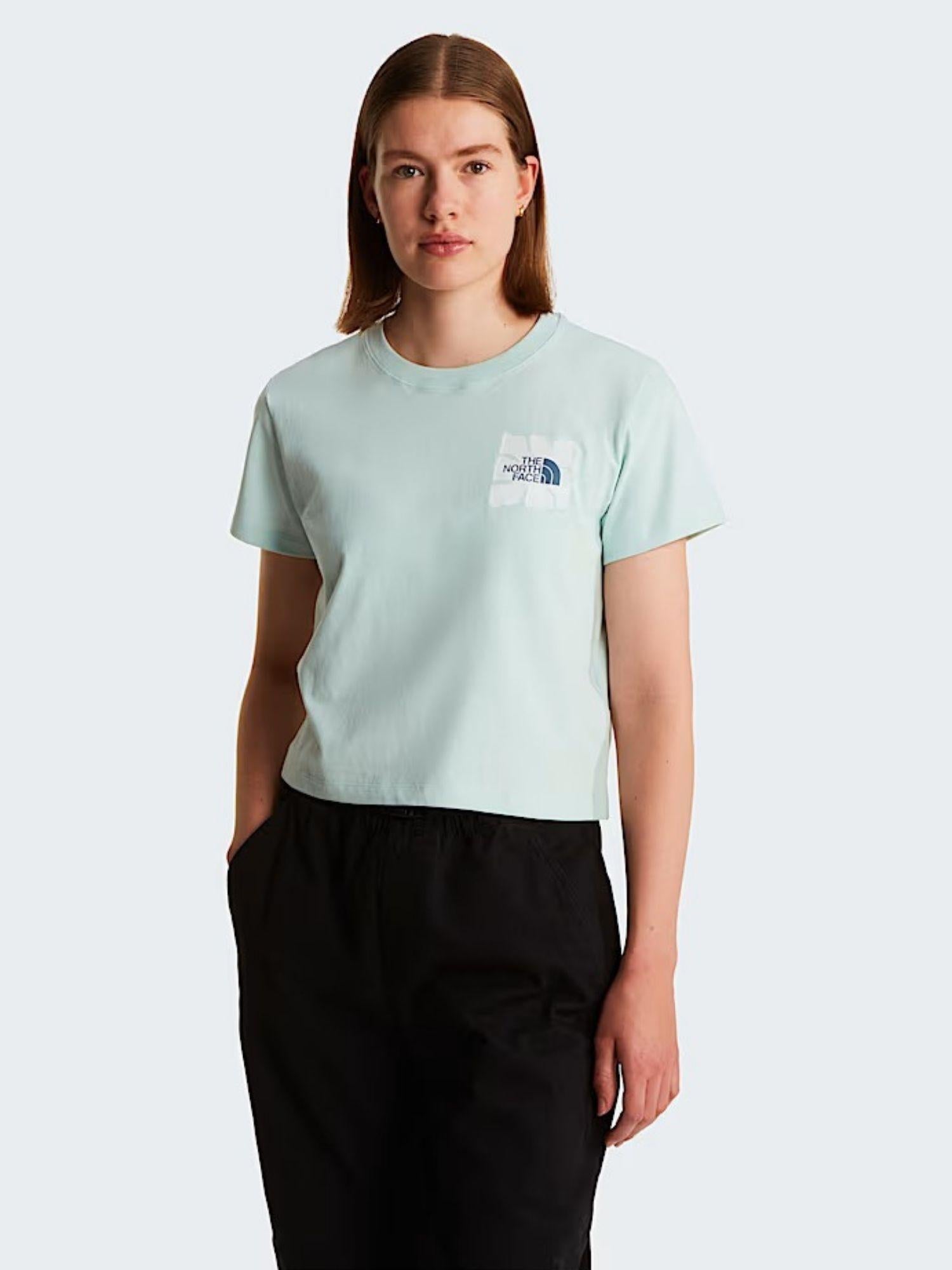 The North Face T-Shirt Donna Opal Frost Sun Regular Graphic NF0A8GQS G70 THE NORTH FACE