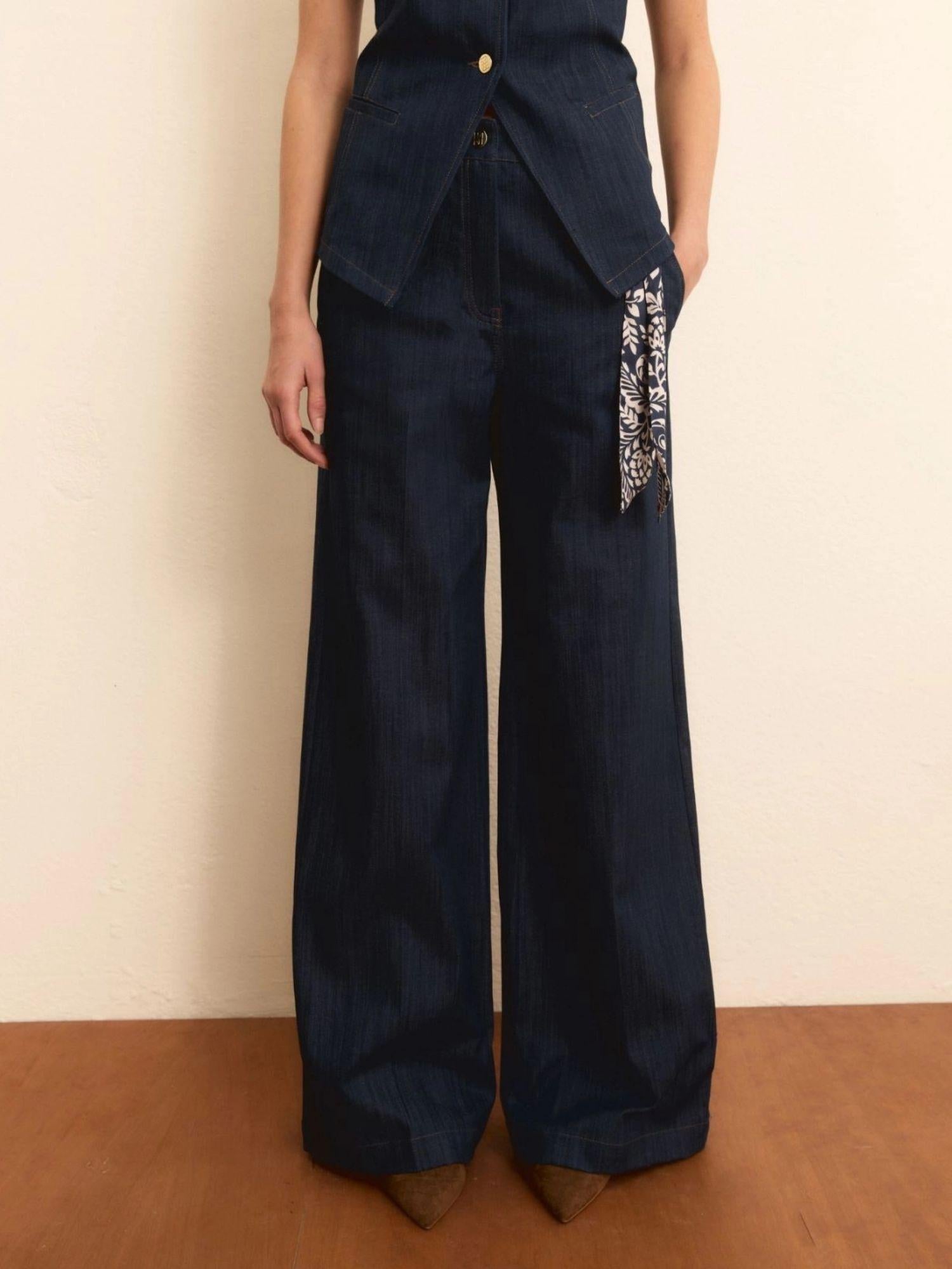 Emme Marella Pantalone Donna Emizucca Blu Denim 2615131014200 001 EMME MARELLA
