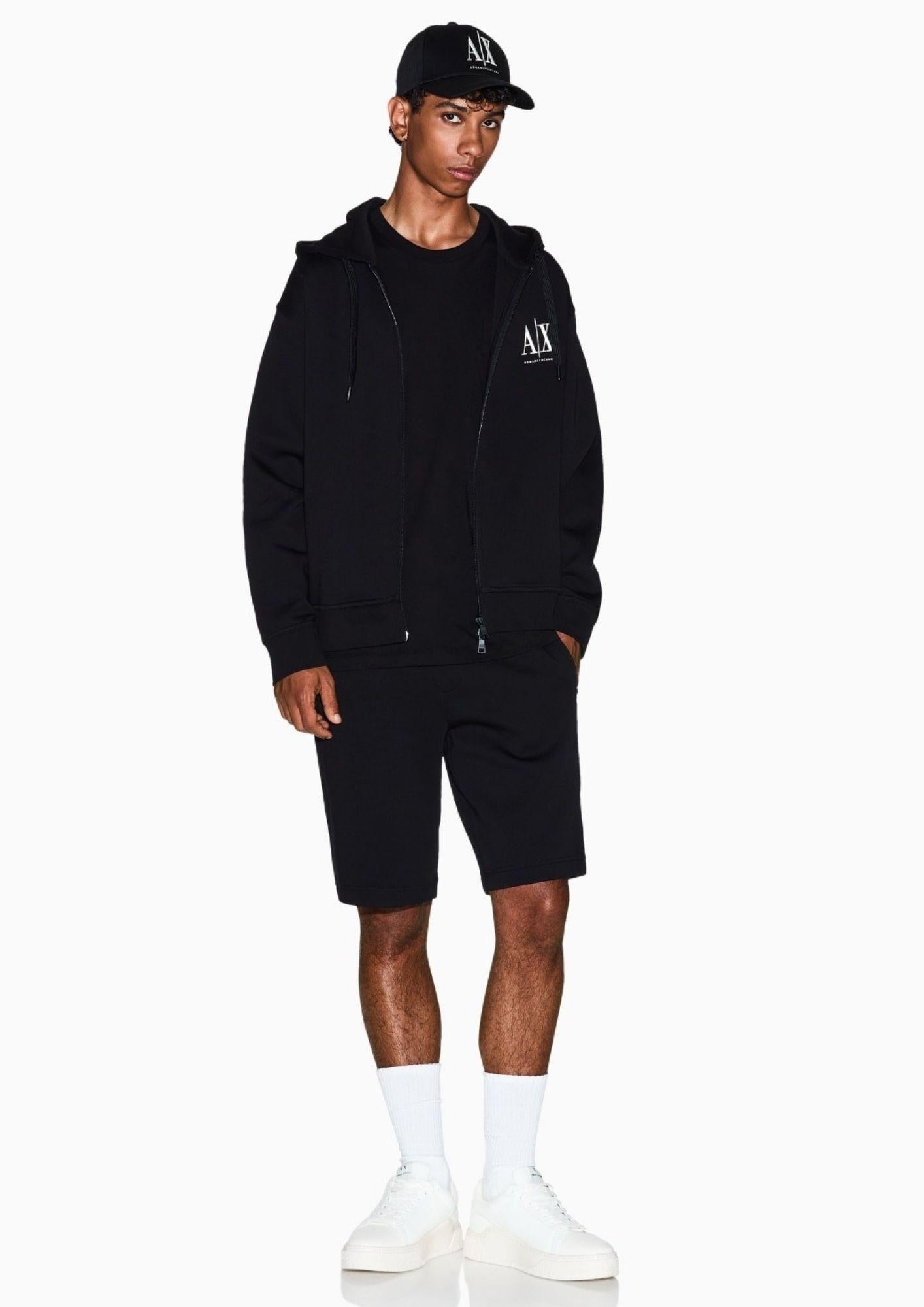 Armani Exchange Felpa Uomo Nera XM000371 AF10818 UC001 ARMANI EXCHANGE