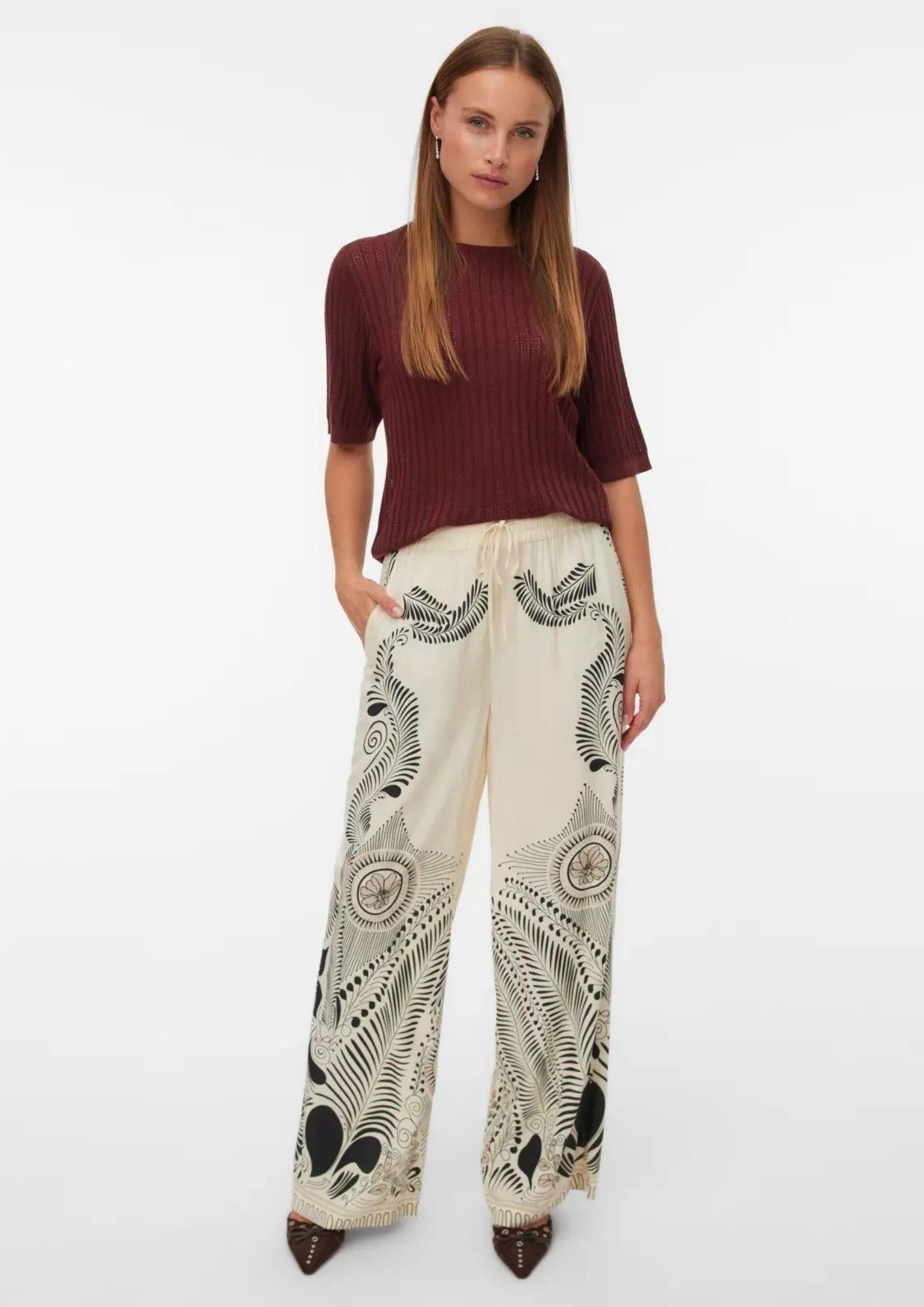 Vero Moda Pantalone Donna Lalita Grigio Betulla 10340012 Birch Zola VERO MODA