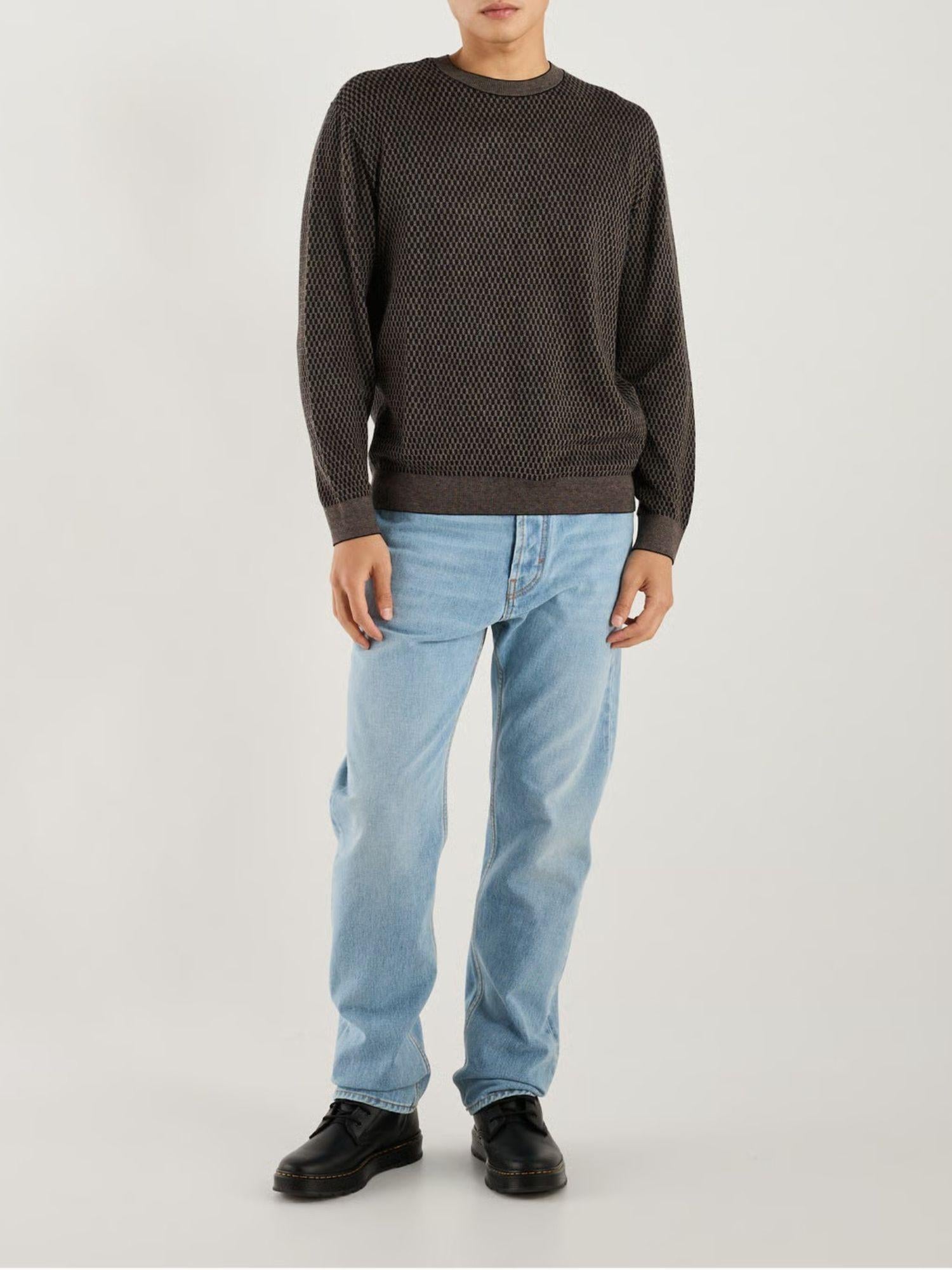 Armani Exchange Maglione Uomo Nero Driftwood Ches XM001913 AF18841 FC006 ARMANI EXCHANGE