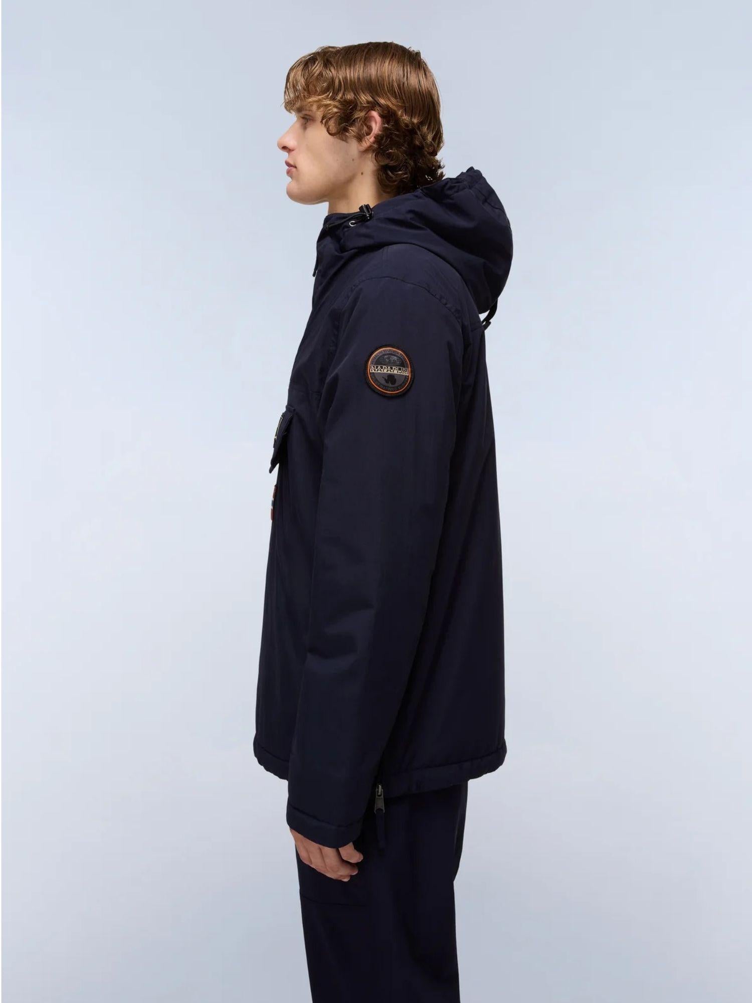 Napapijri Giacca Anorak Invernale Uomo Rainforest Blu Scuro NP0A4GMC 176 NAPAPIJRI