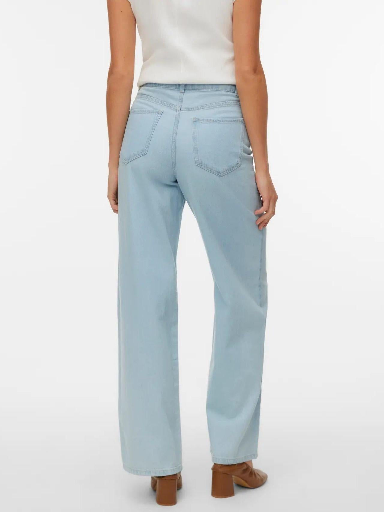 Vero Moda Jeans Donna Kirsa Blu Denim Chiaro 10335361 Light Blue Denim VERO MODA